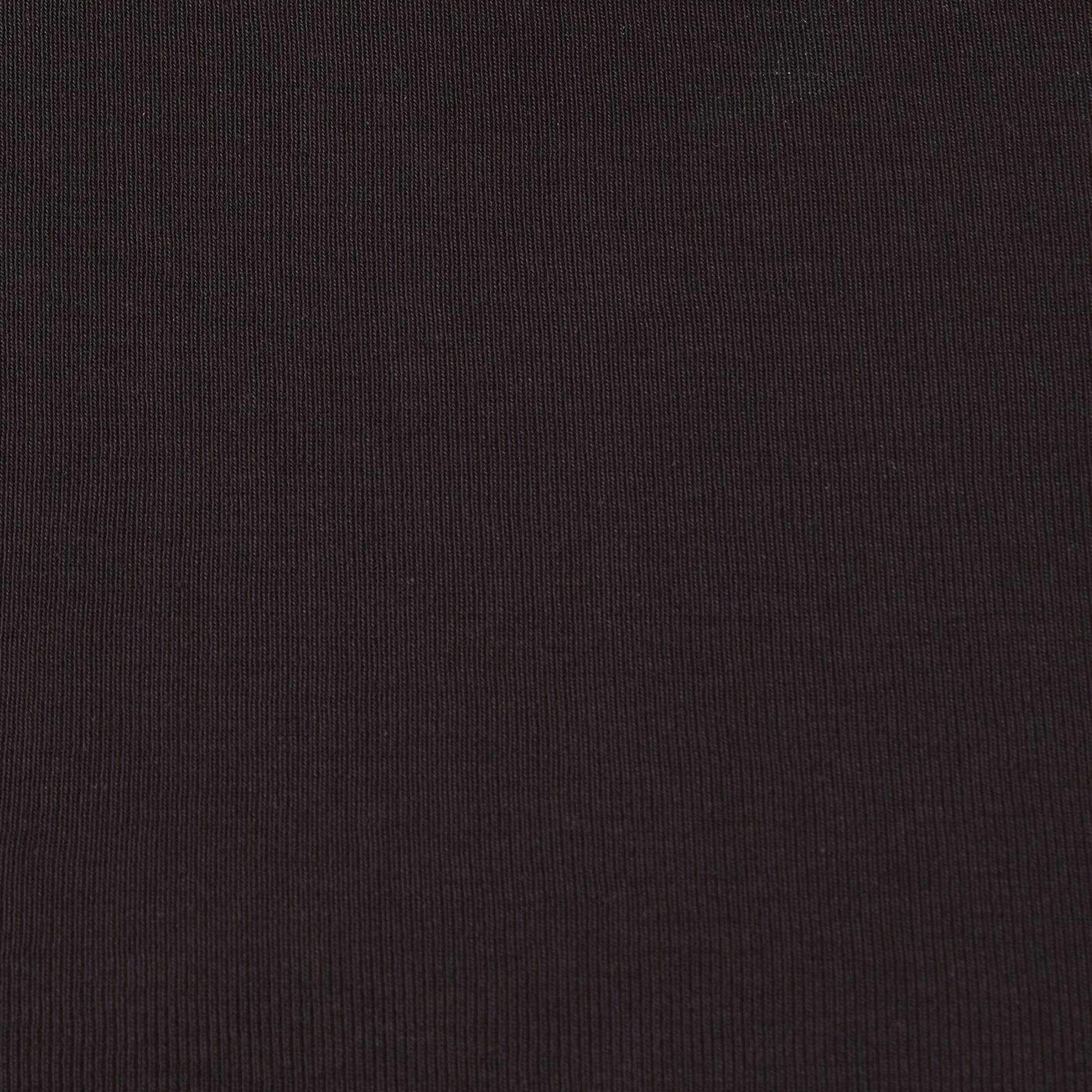 Mavi Kahverengi Basic Tişört Crop / Kısa Kesim 1600814-70240