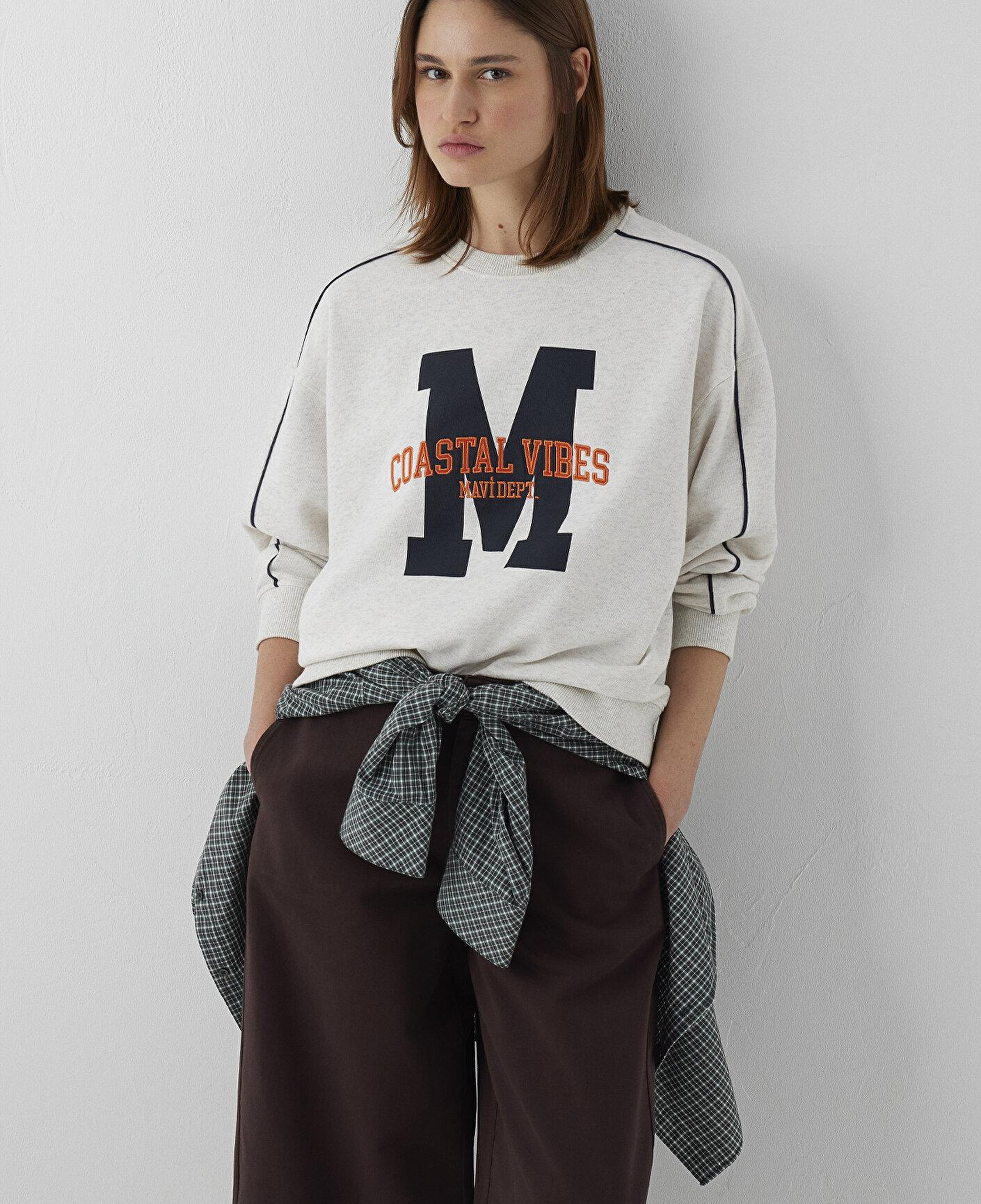 Mavi Bej Sweatshirt 1S10549-85576