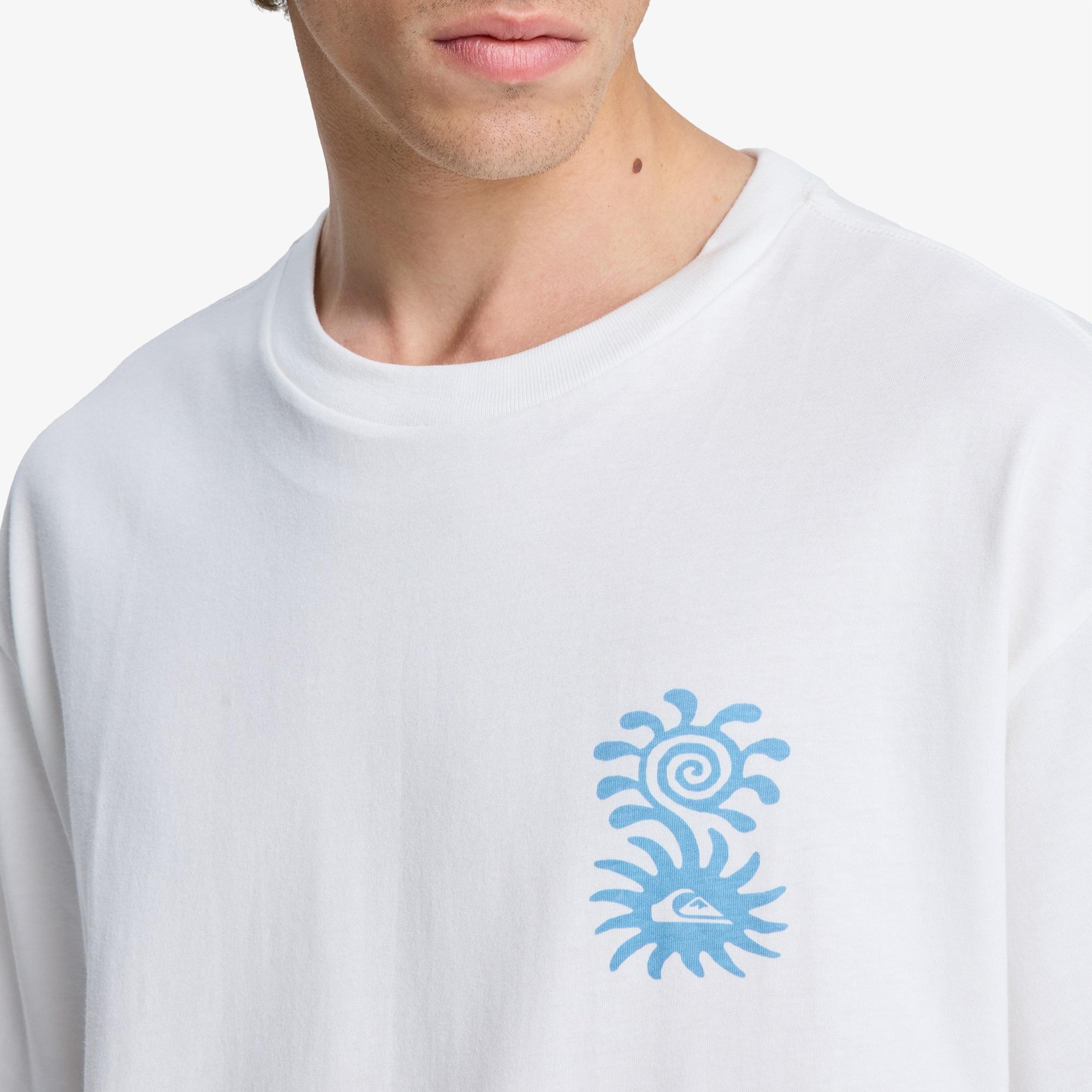 Quiksilver Evo Blossom Of Erkek Beyaz Günlük T-Shirt