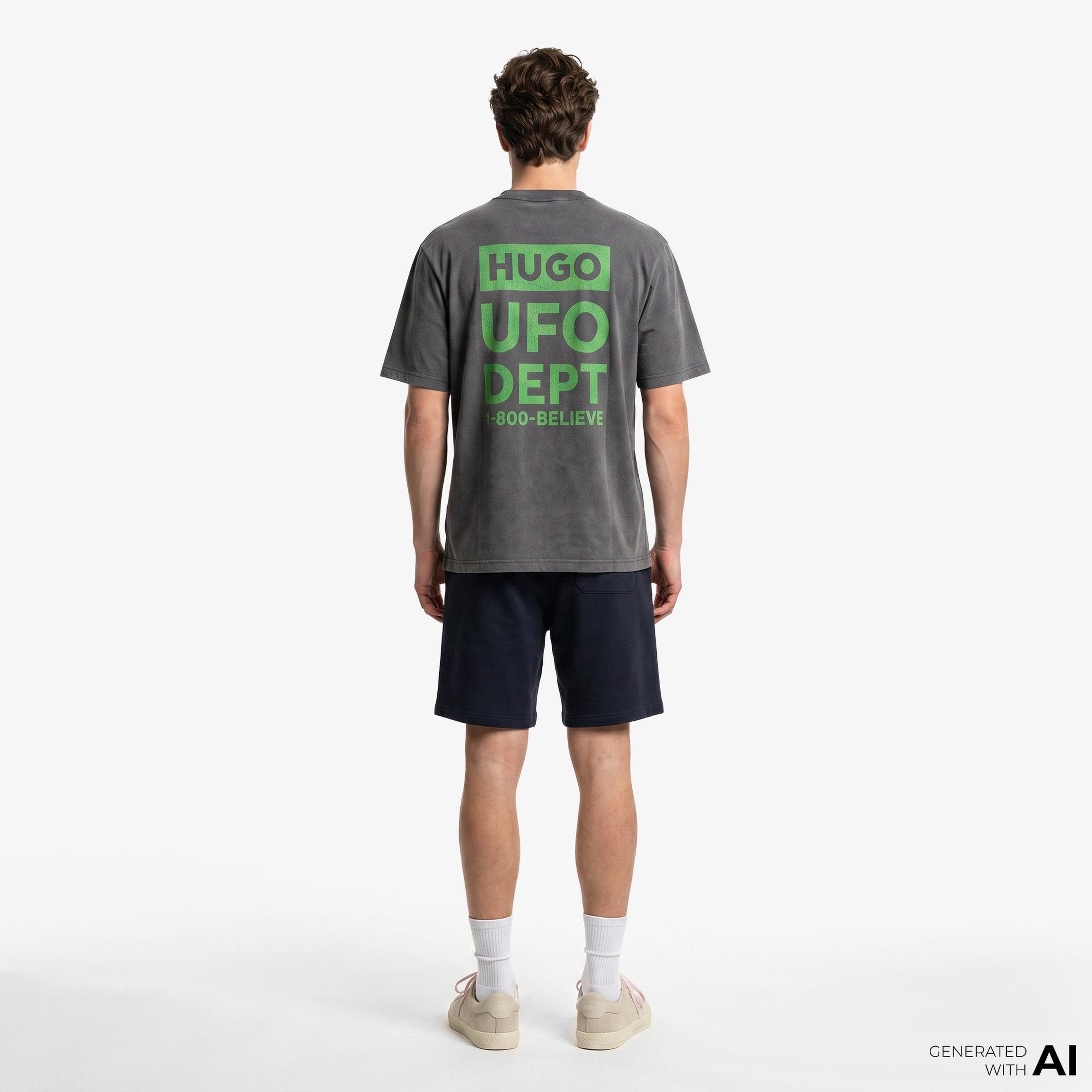 Hugo Nextralio Erkek Siyah T-Shirt