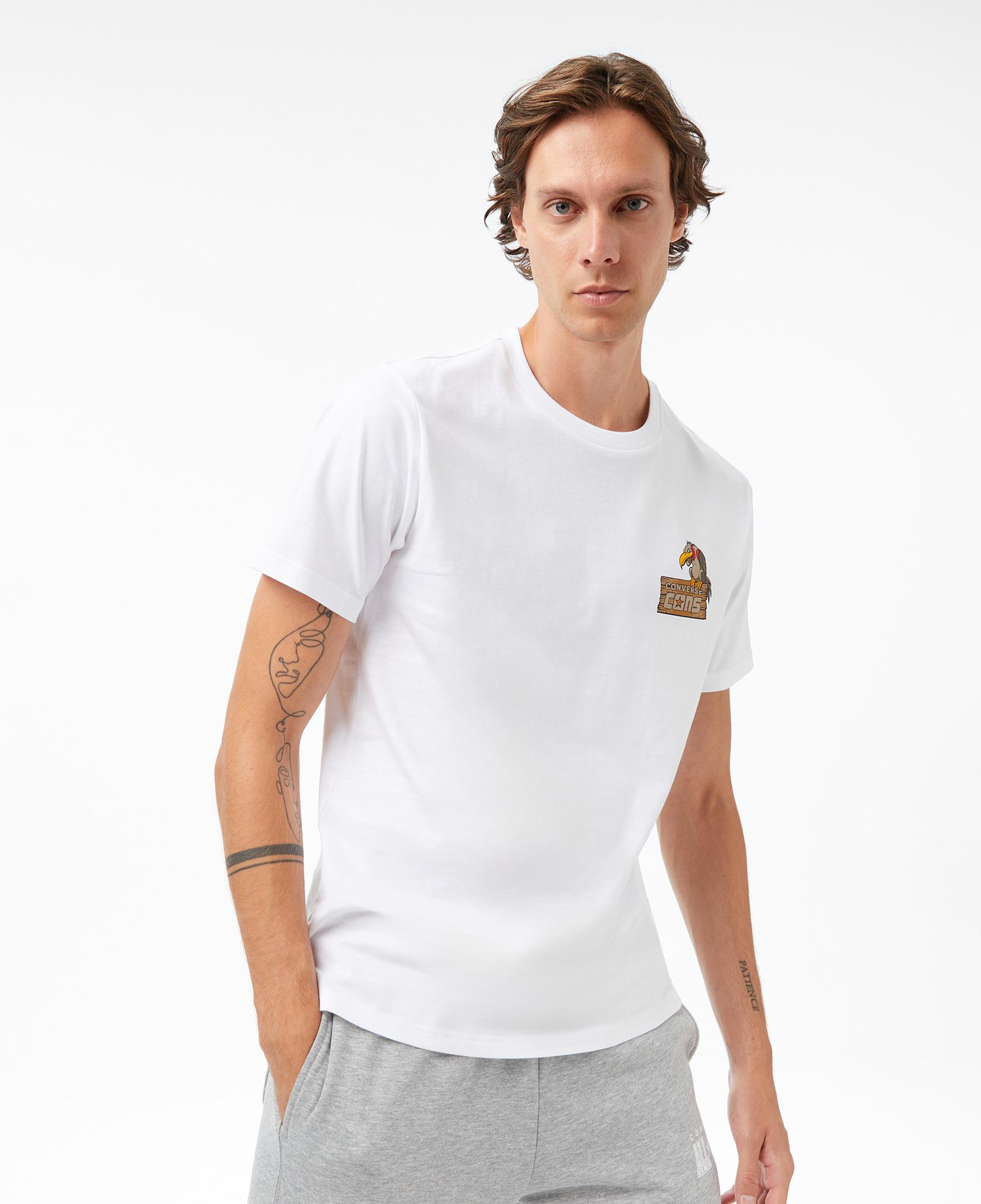 Converse Baskılı Erkek Beyaz T-Shirt