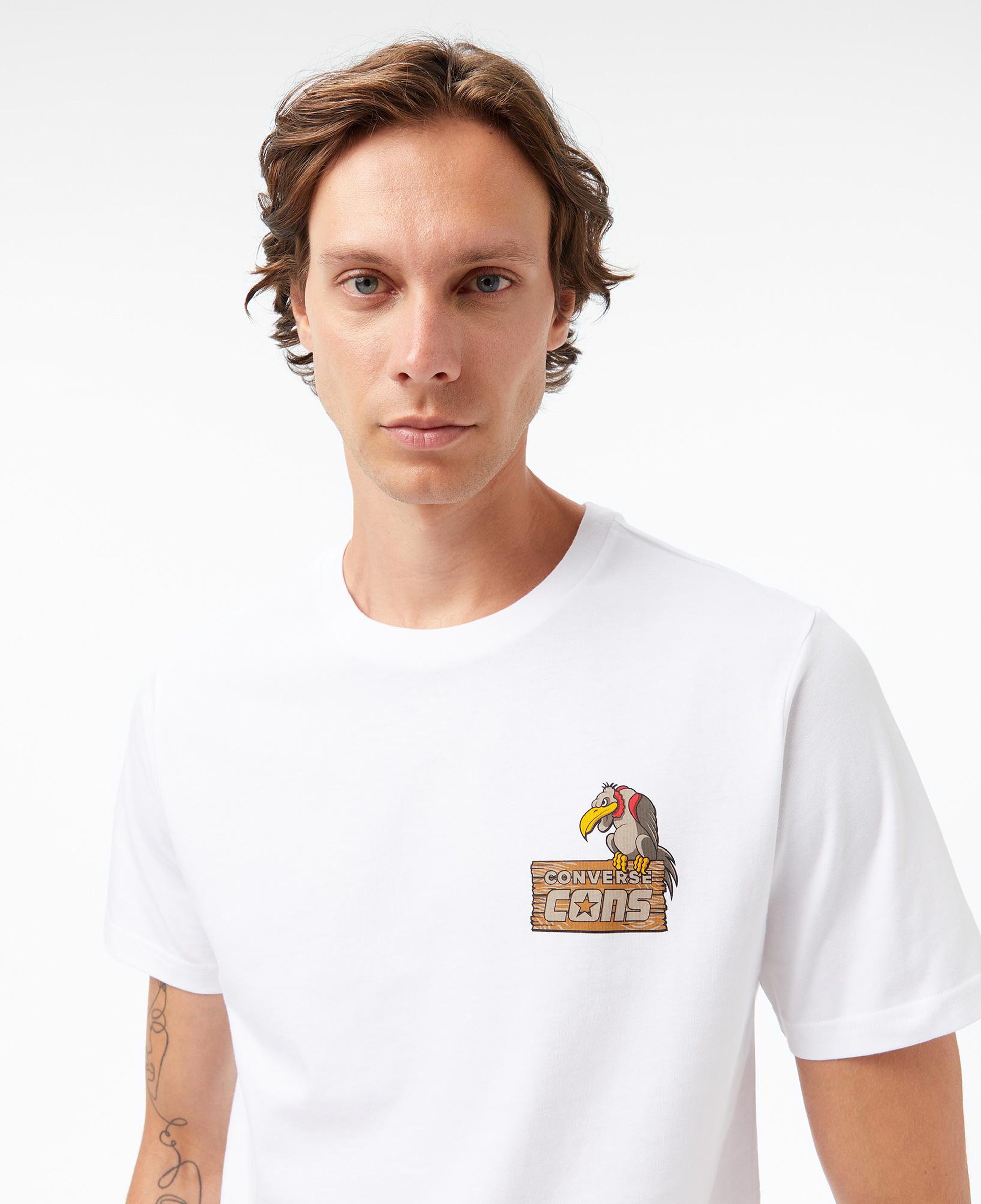 Converse Baskılı Erkek Beyaz T-Shirt