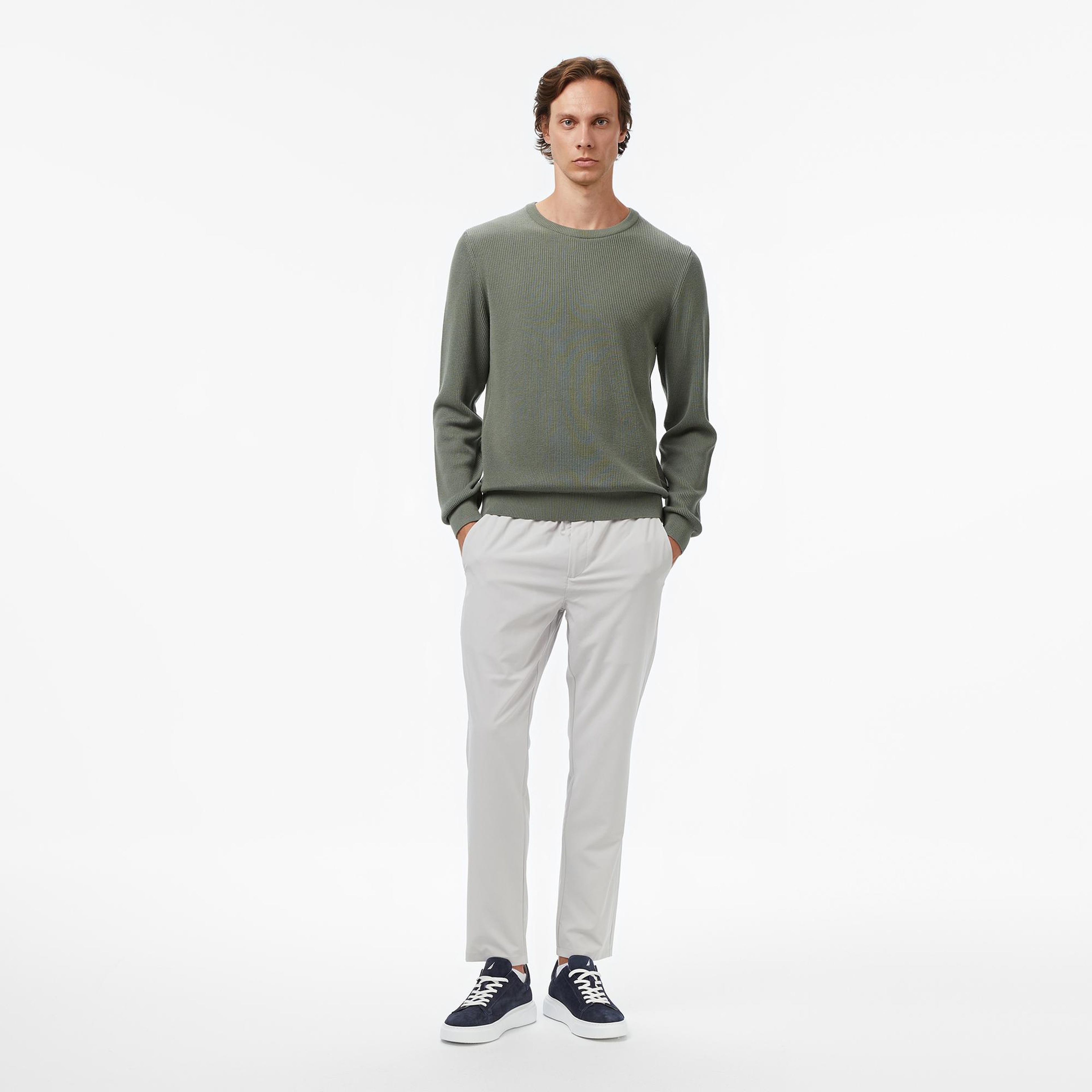 Nautica Erkek Yeşil Classic Fit Kazak