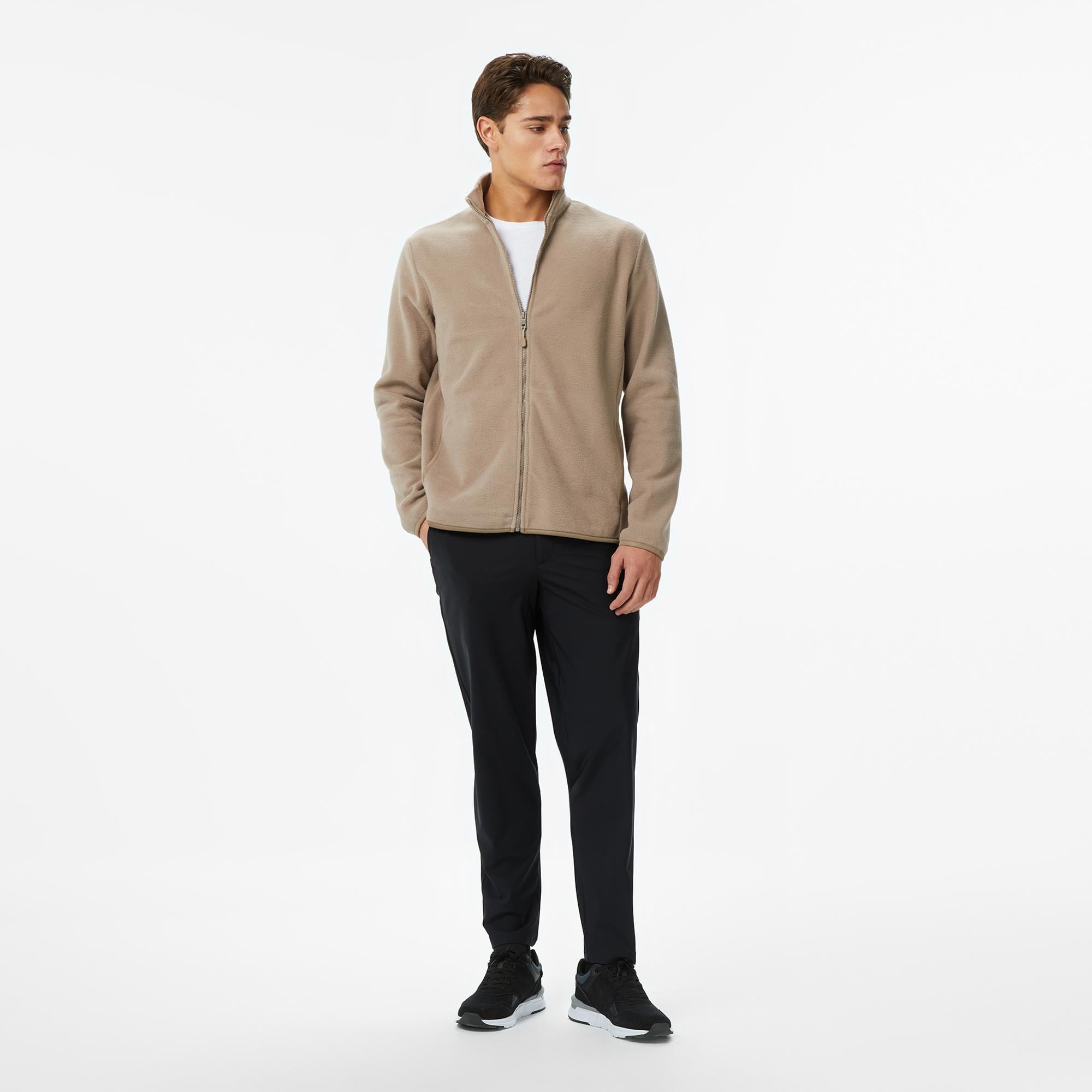 Nautica Erkek Bej Regular Fit Polar
