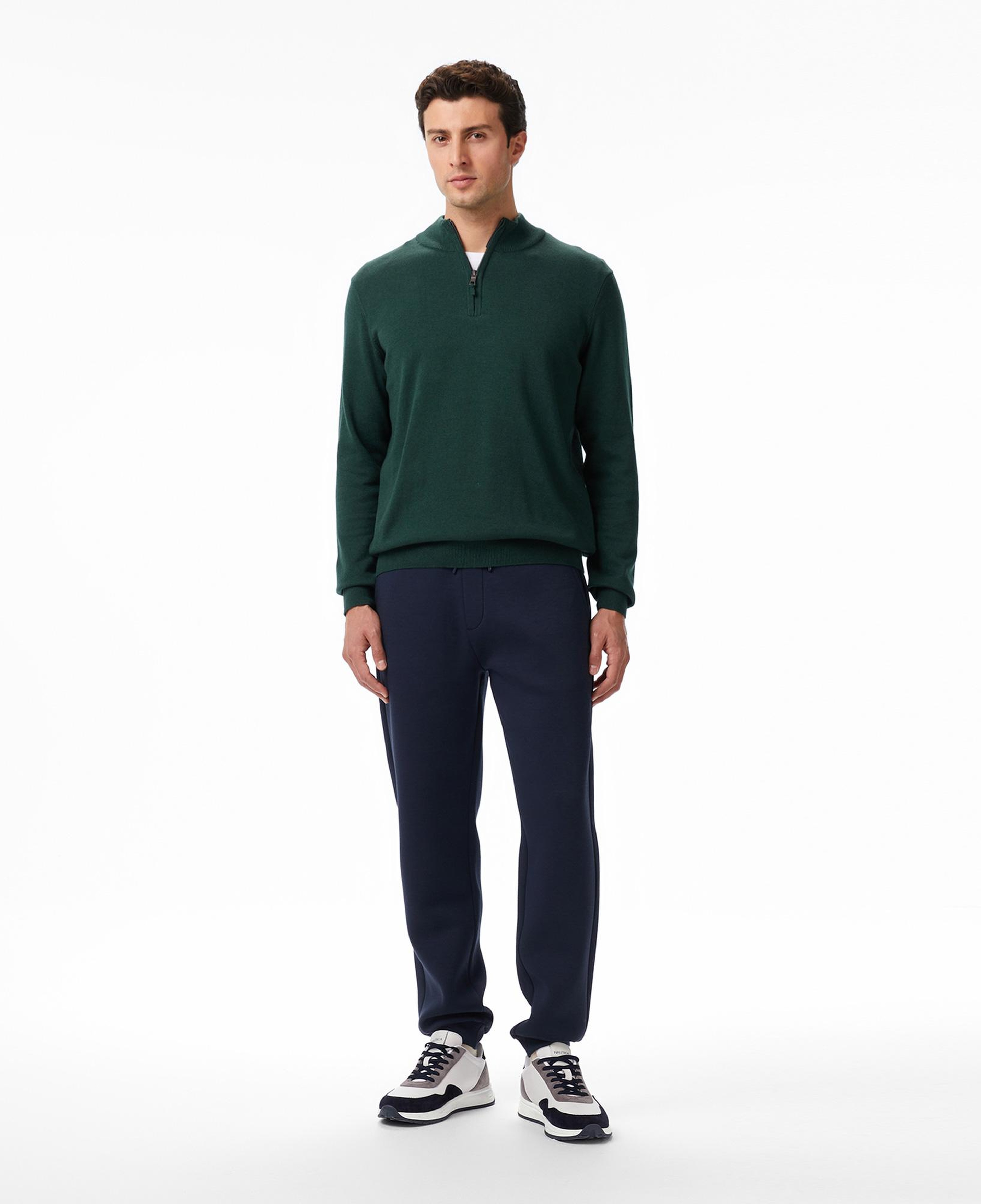 Nautica Erkek Yeşil Classic Fit Kazak