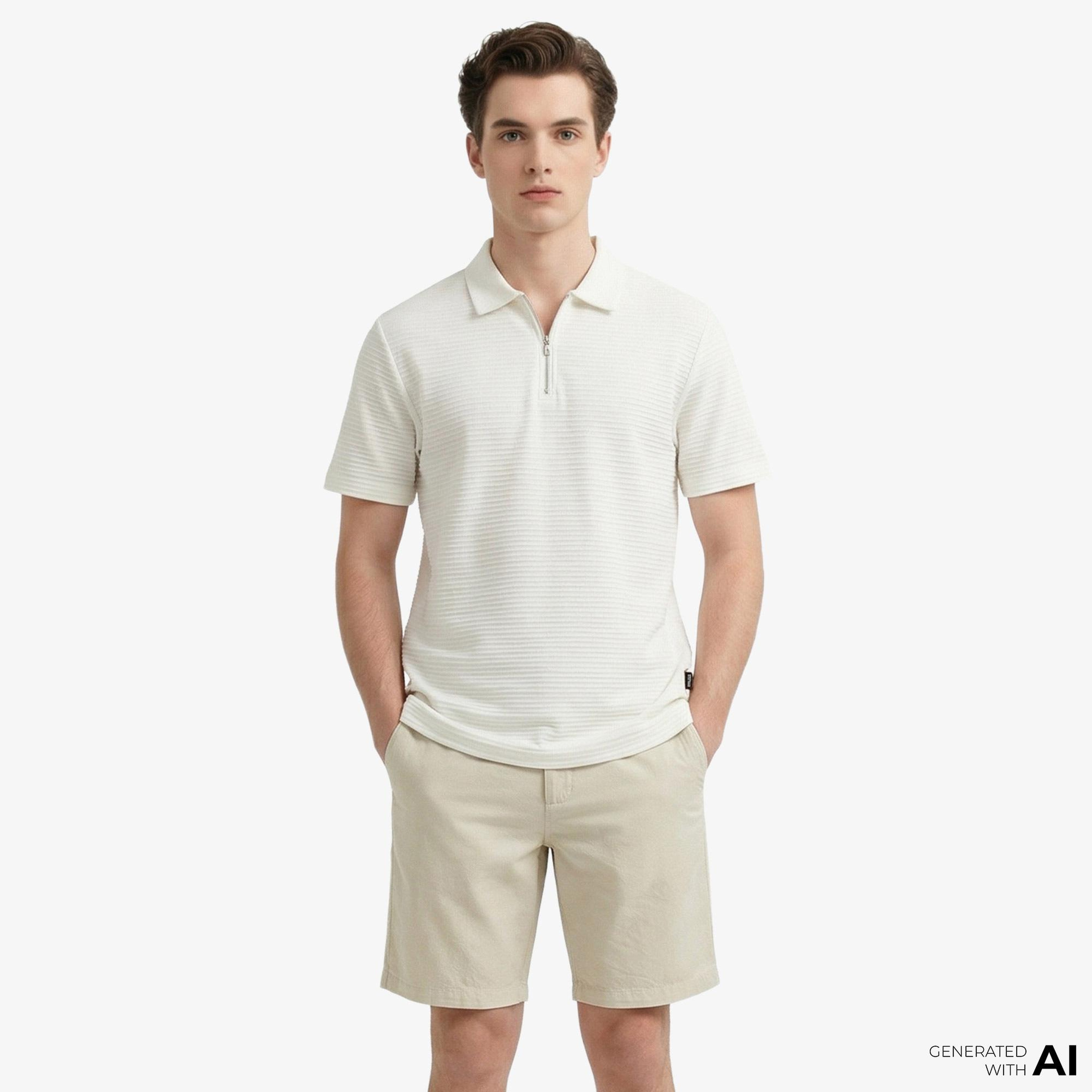 Nautica Erkek Bej Slim Fit Şort