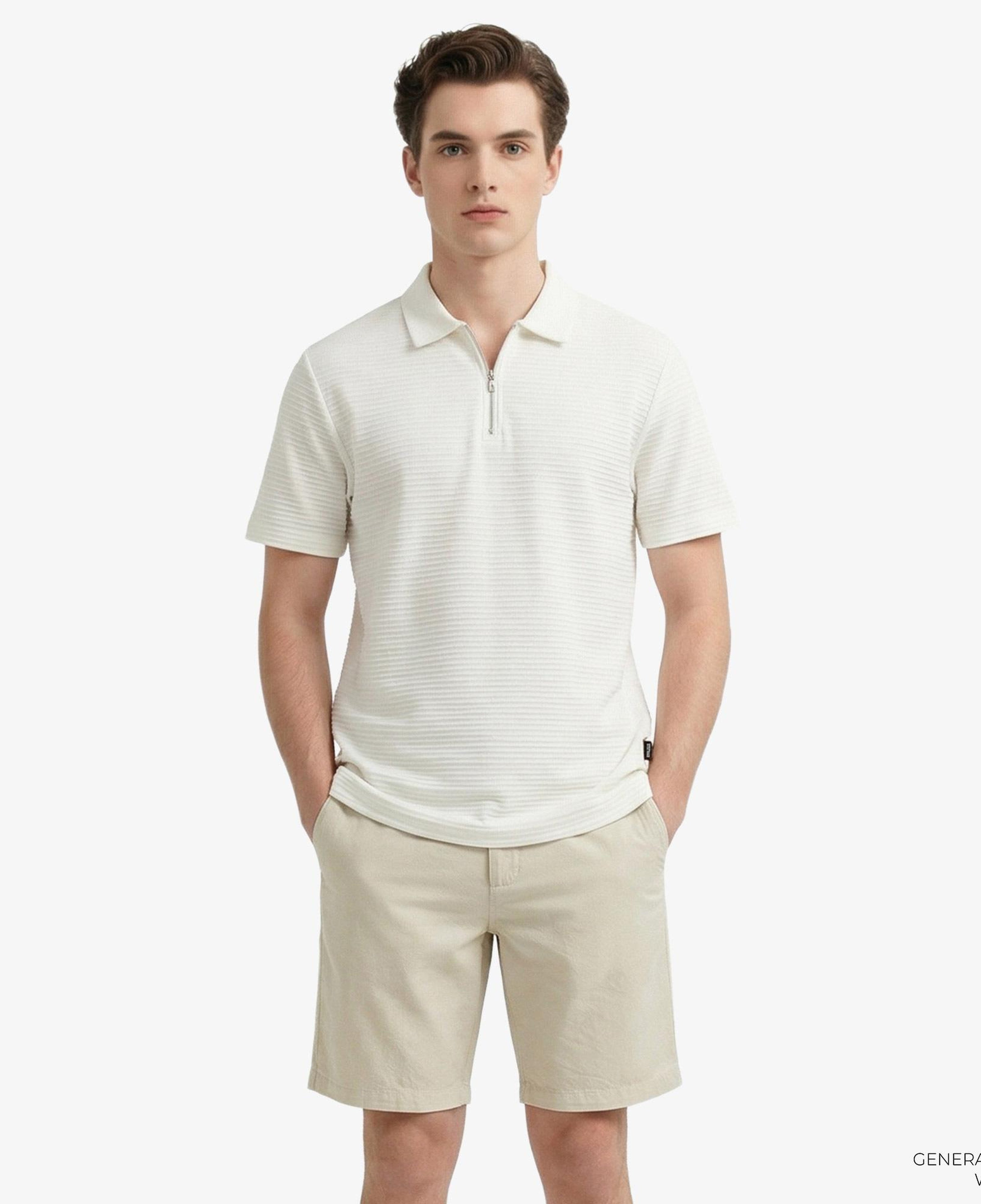 Nautica Erkek Bej Slim Fit Şort