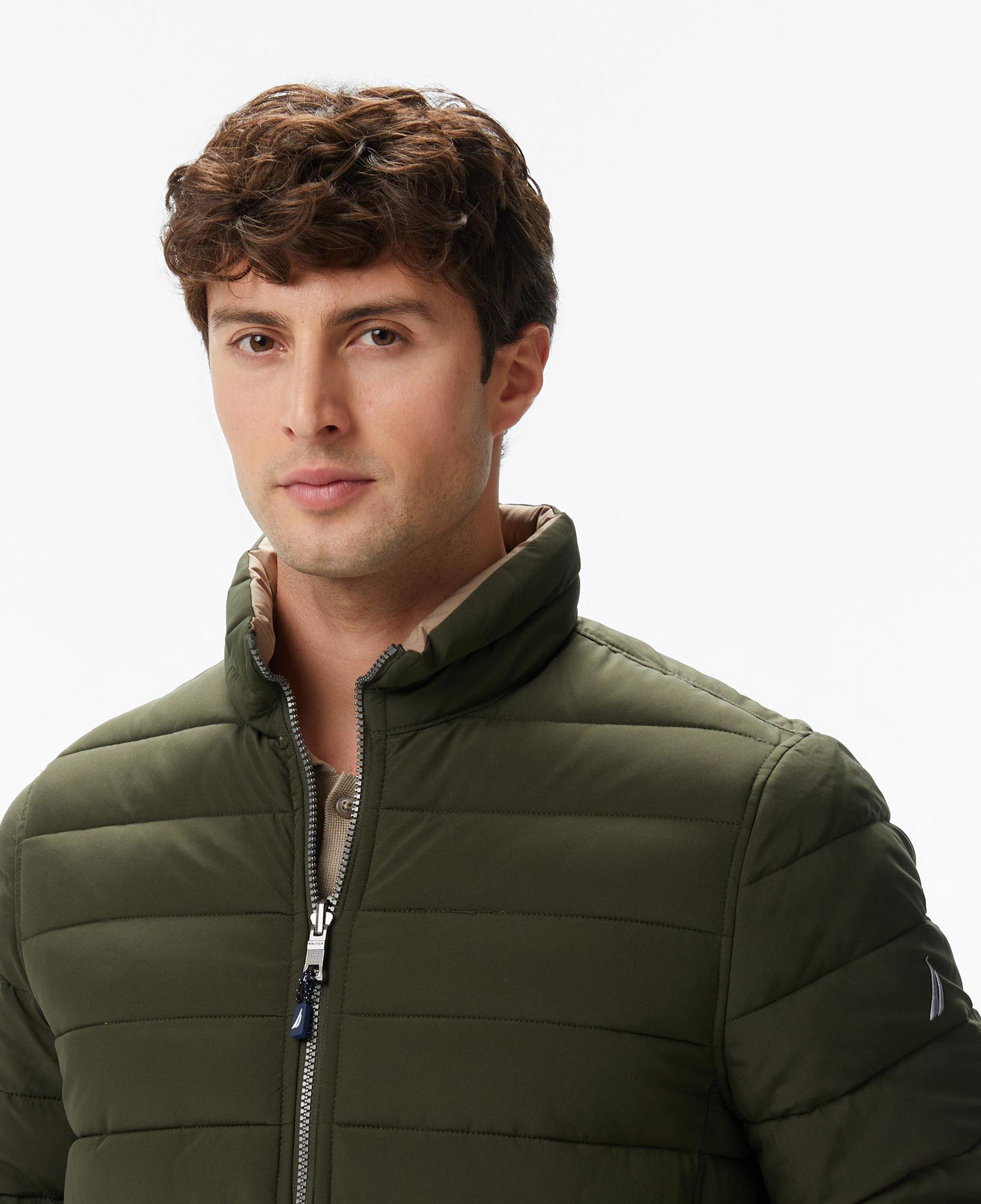 Nautica Erkek Yeşil Regular Fit Çift Taraflı Mont