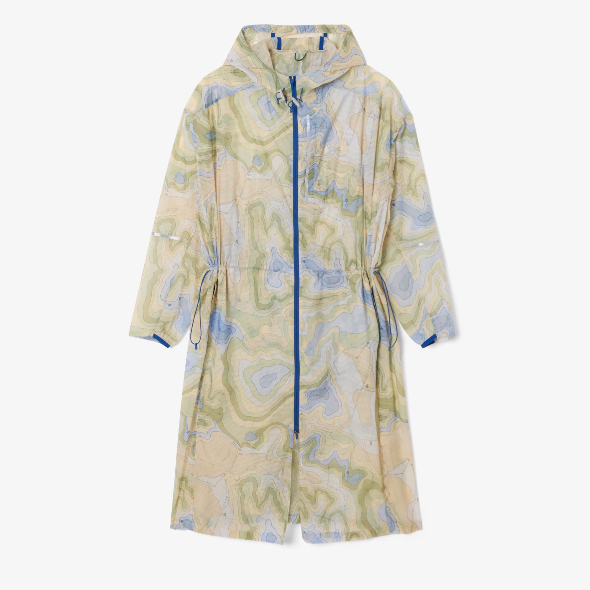 Kadın Oversize Fit Kapüşonlu Renkli Mont