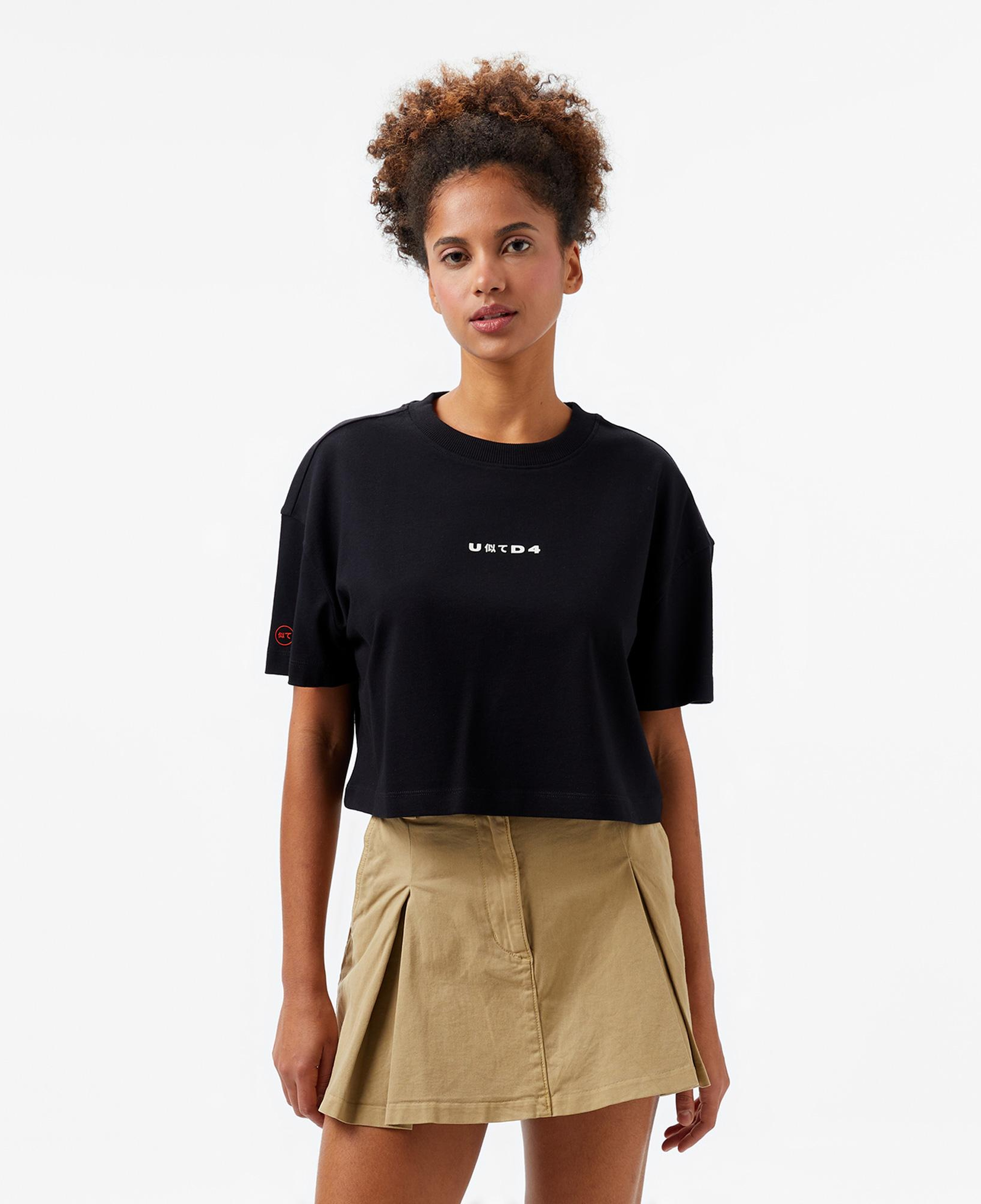 UNITED4 Kadın Siyah T-Shirt