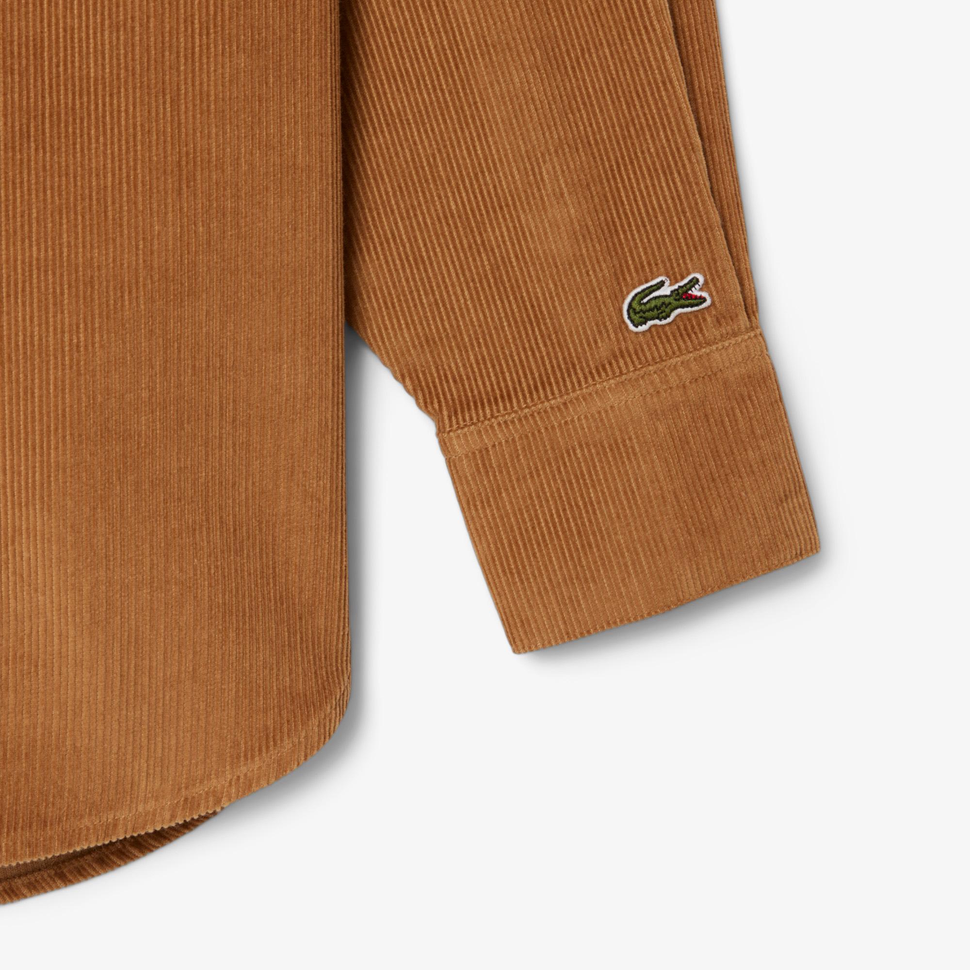 Lacoste Kadın Oversize Fit Kahverengi Gömlek