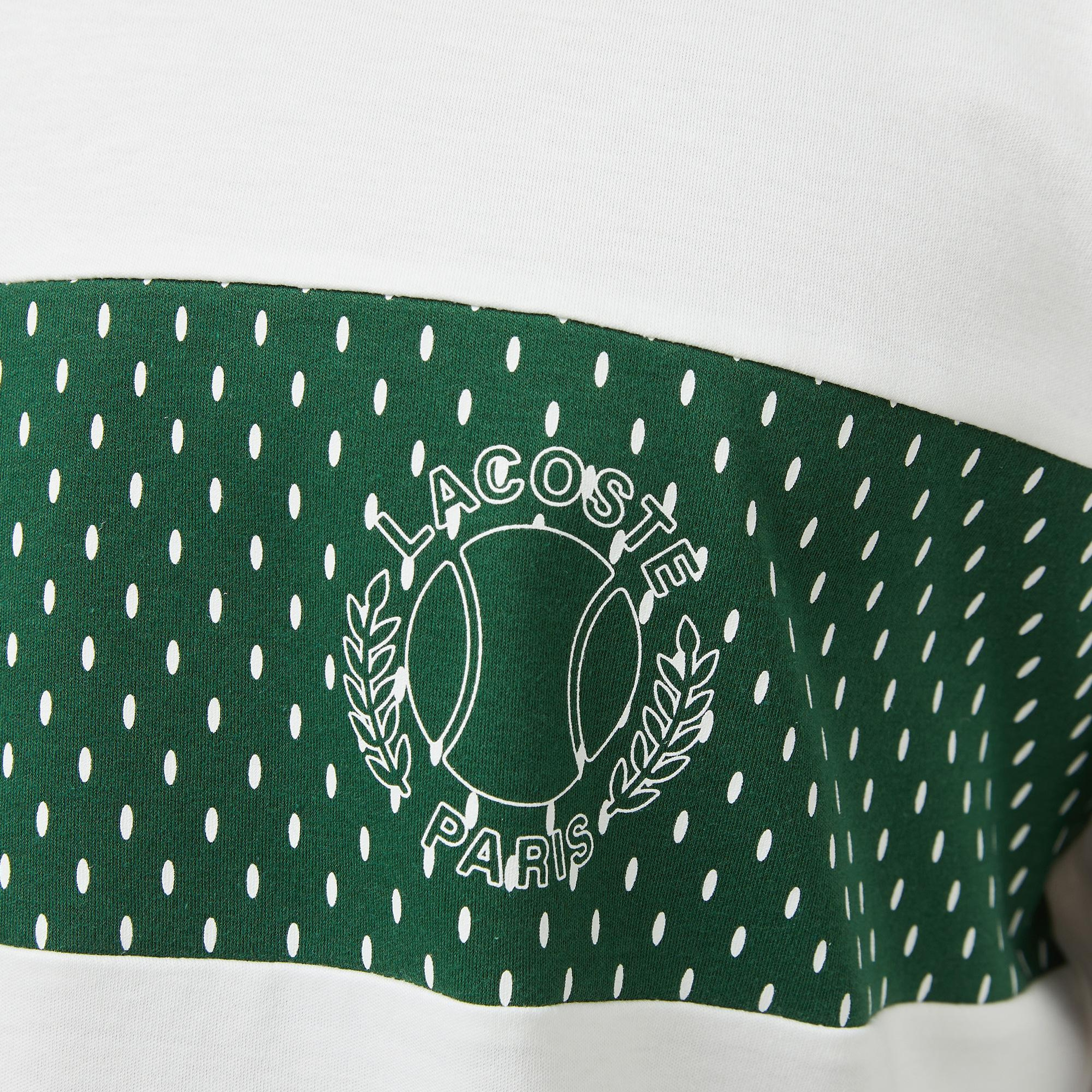 Erkek Bisiklet Yaka Baskılı Beyaz Modal Karışımlı T-Shirt