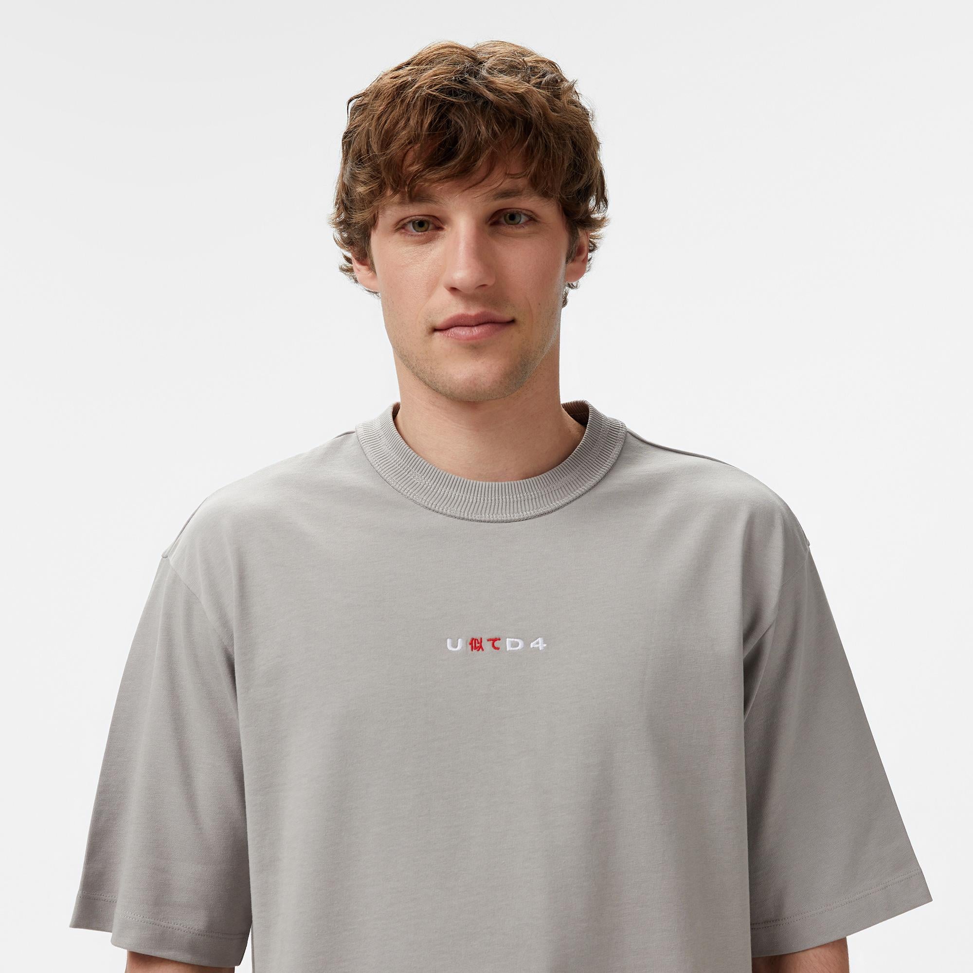 UNITED4 Miyawa Erkek Gri T-Shirt