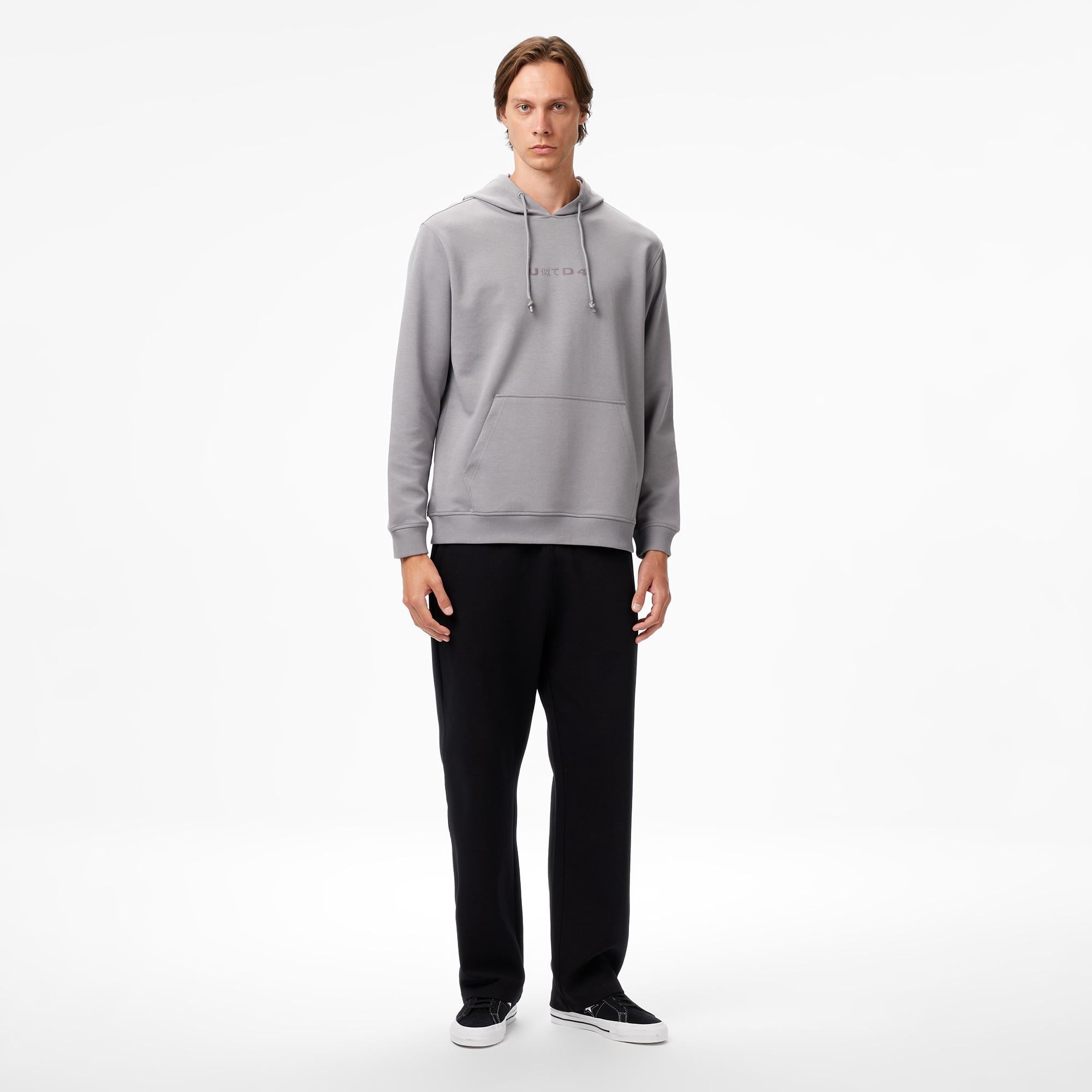 UNITED4 Classic Erkek Gri Hoodie