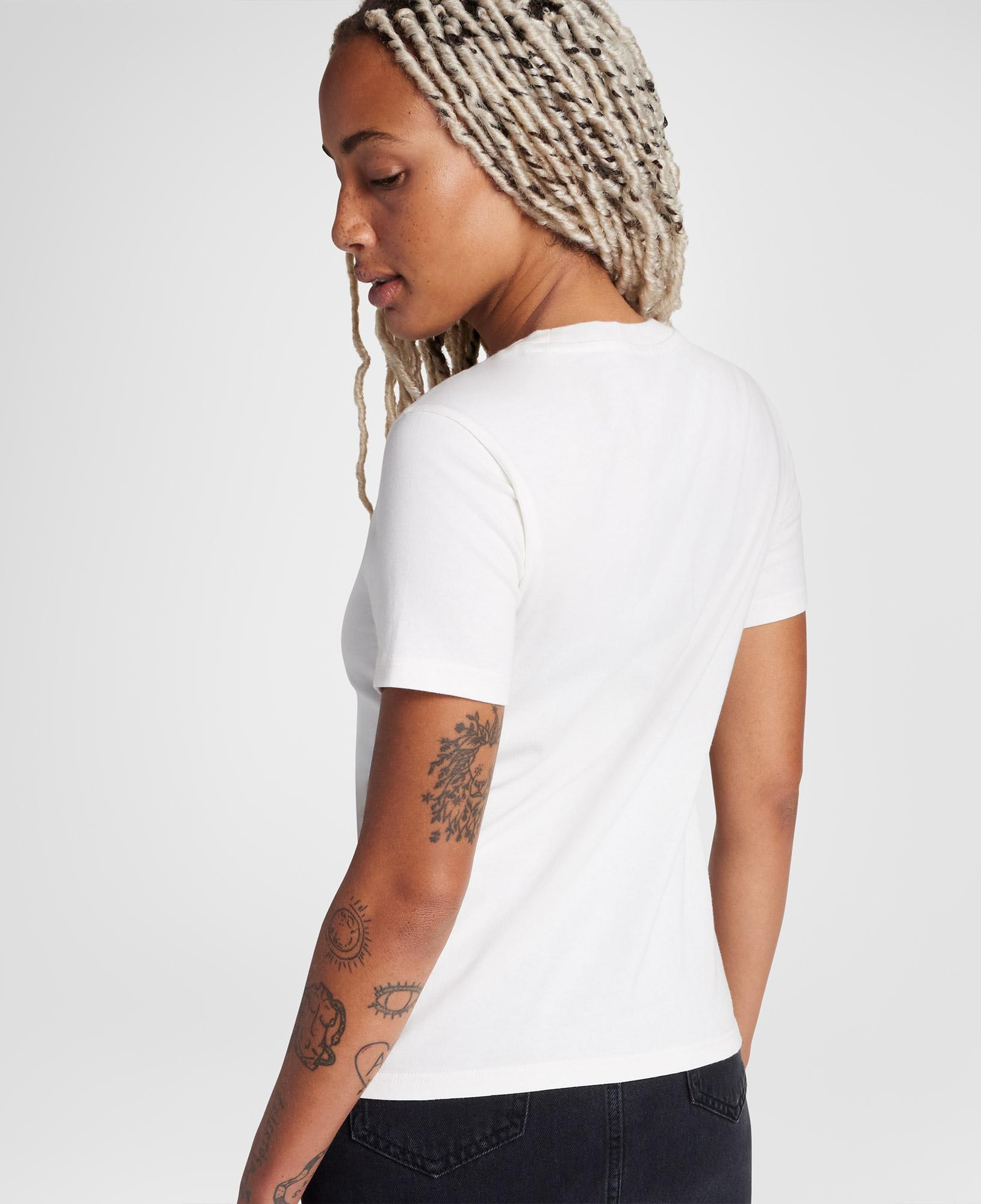 Converse High Tops Kadın Nakışlı Krem T-Shirt