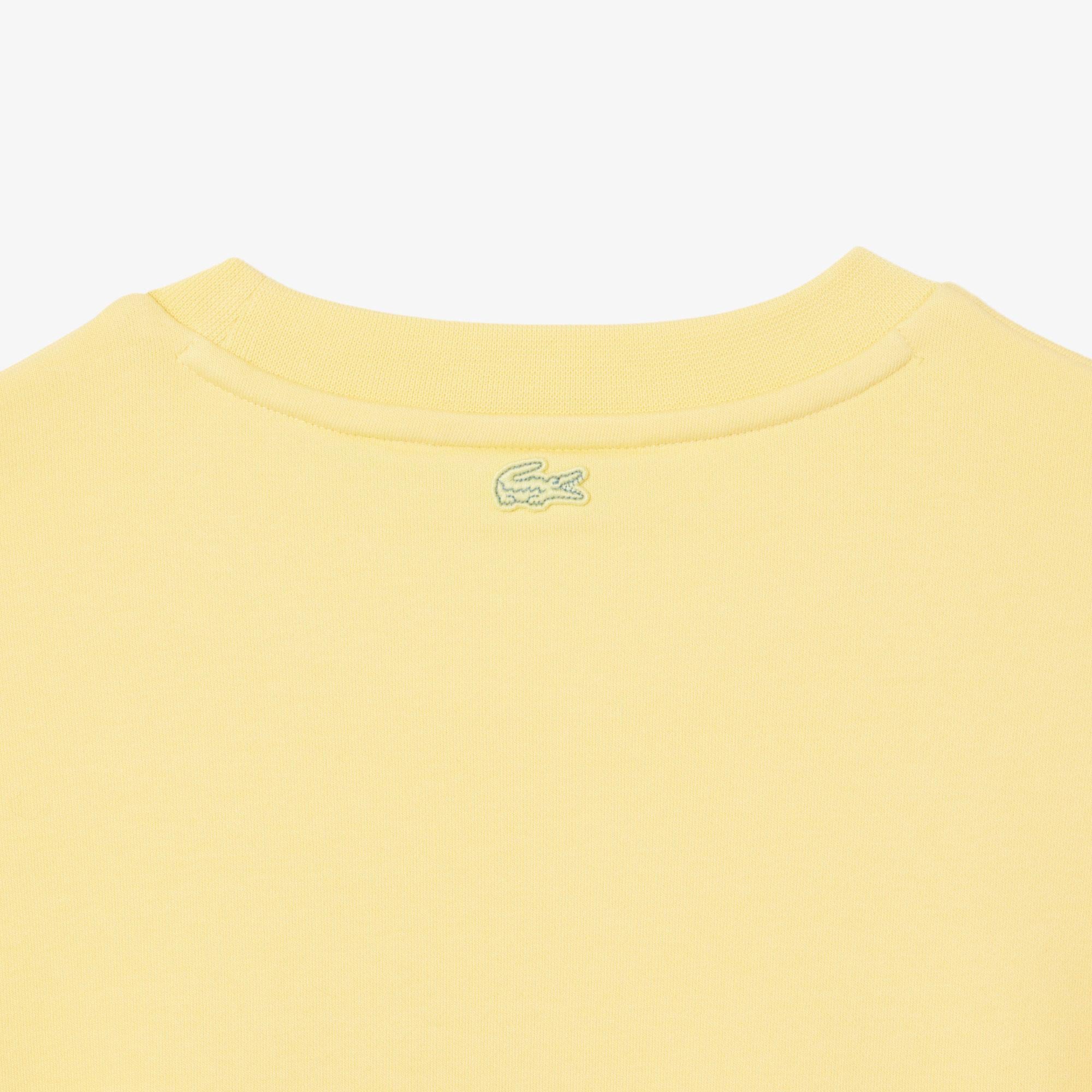 Lacoste Oversized Fit Pleated Kadın Sarı Modal Karışımlı Eşofman Üstü
