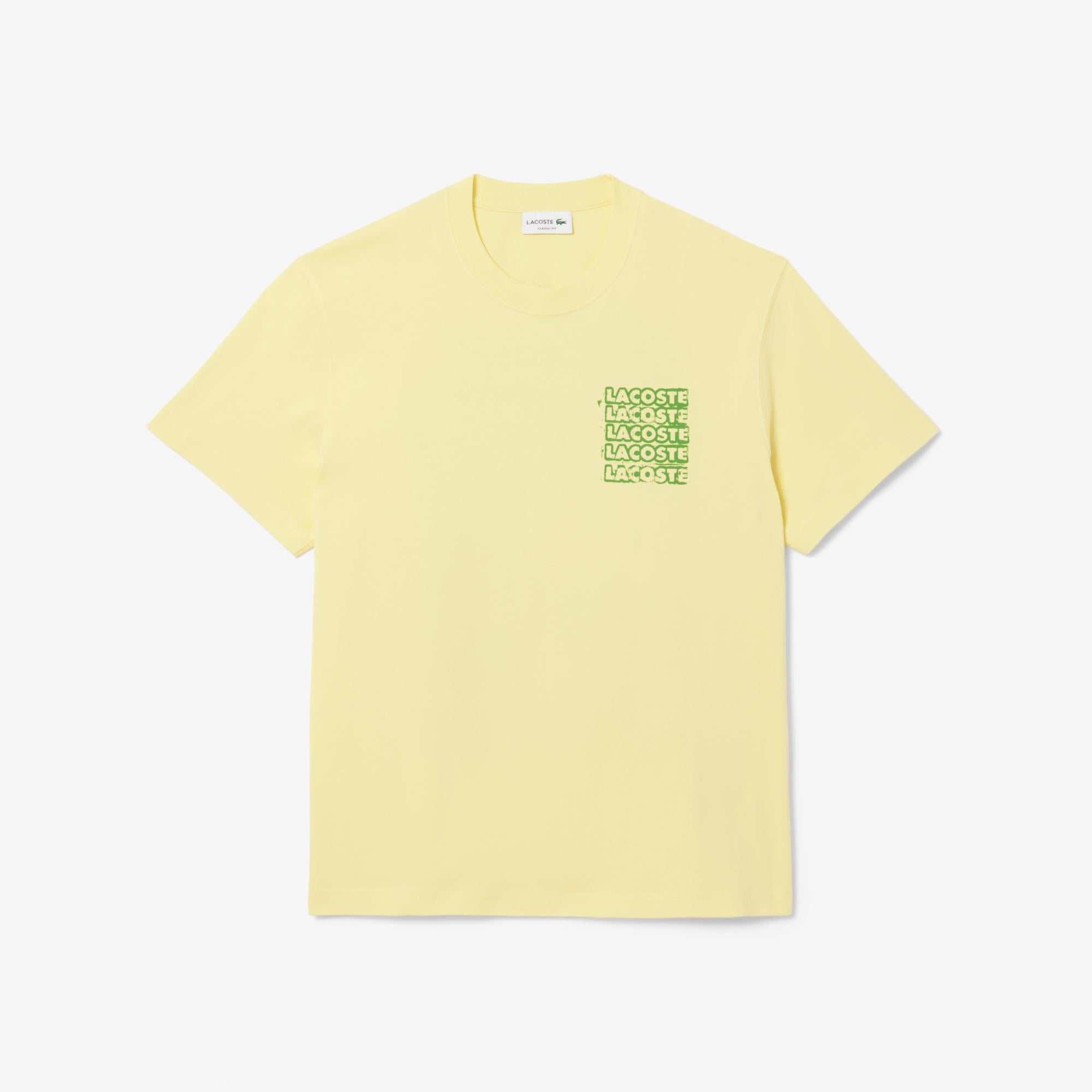 Lacoste Classic Fit Erkek Sarı T-Shirt