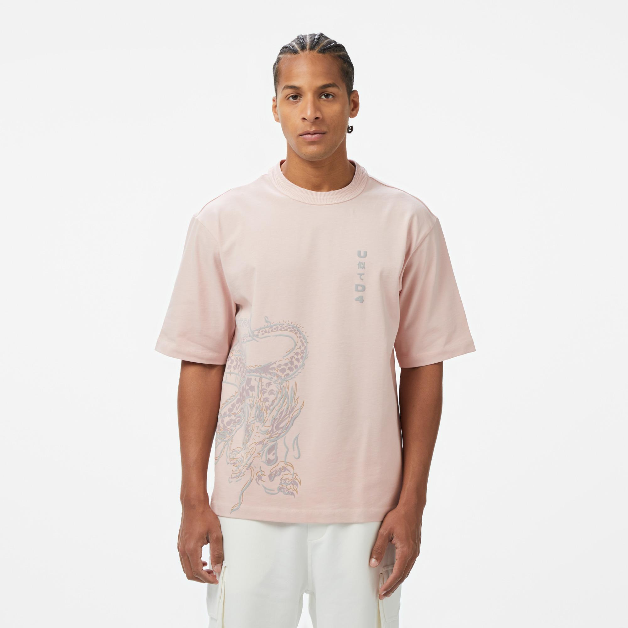 UNITED4 Classic Erkek Pembe T-Shirt