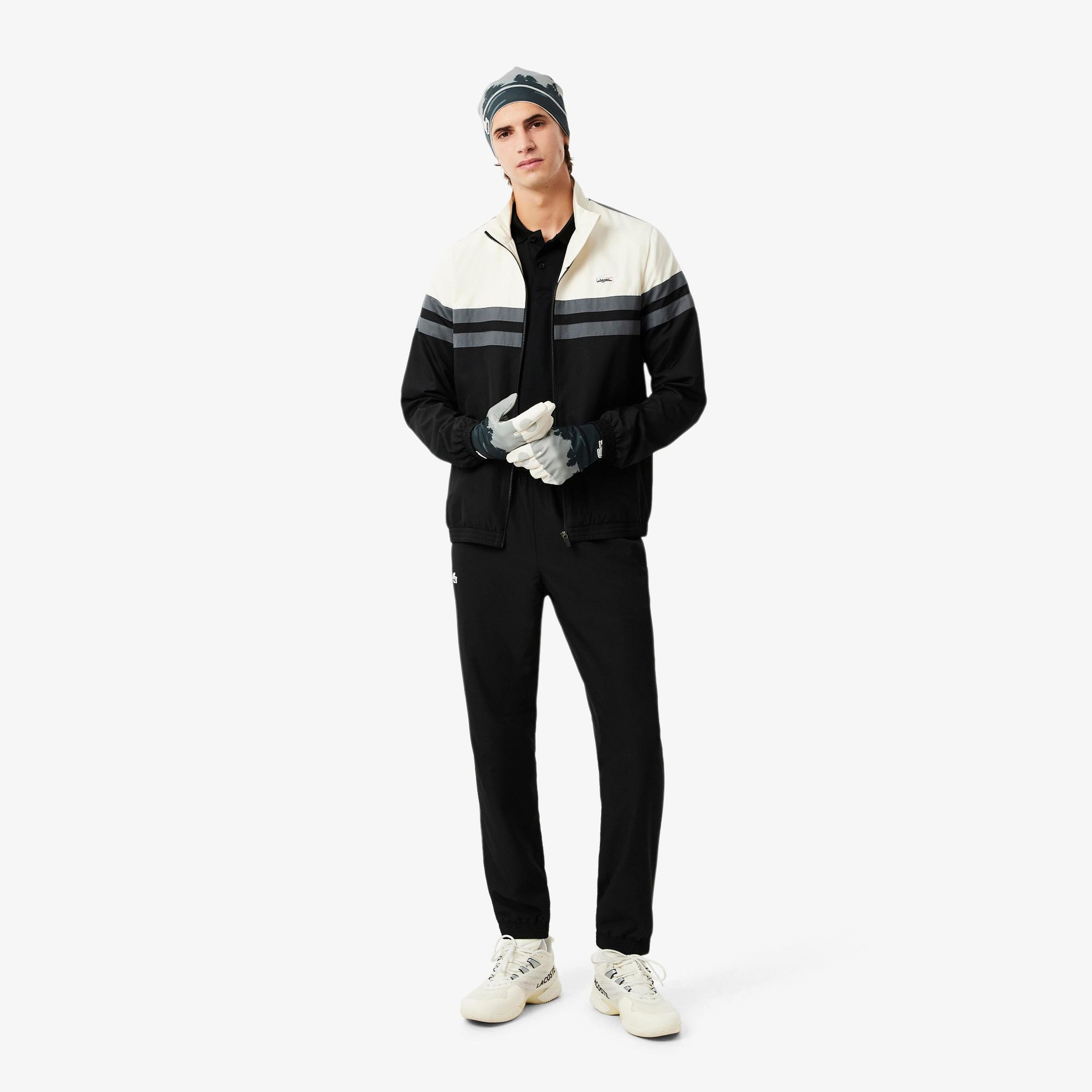 Lacoste Sport Erkek Regular Fit Baskılı Siyah Polo