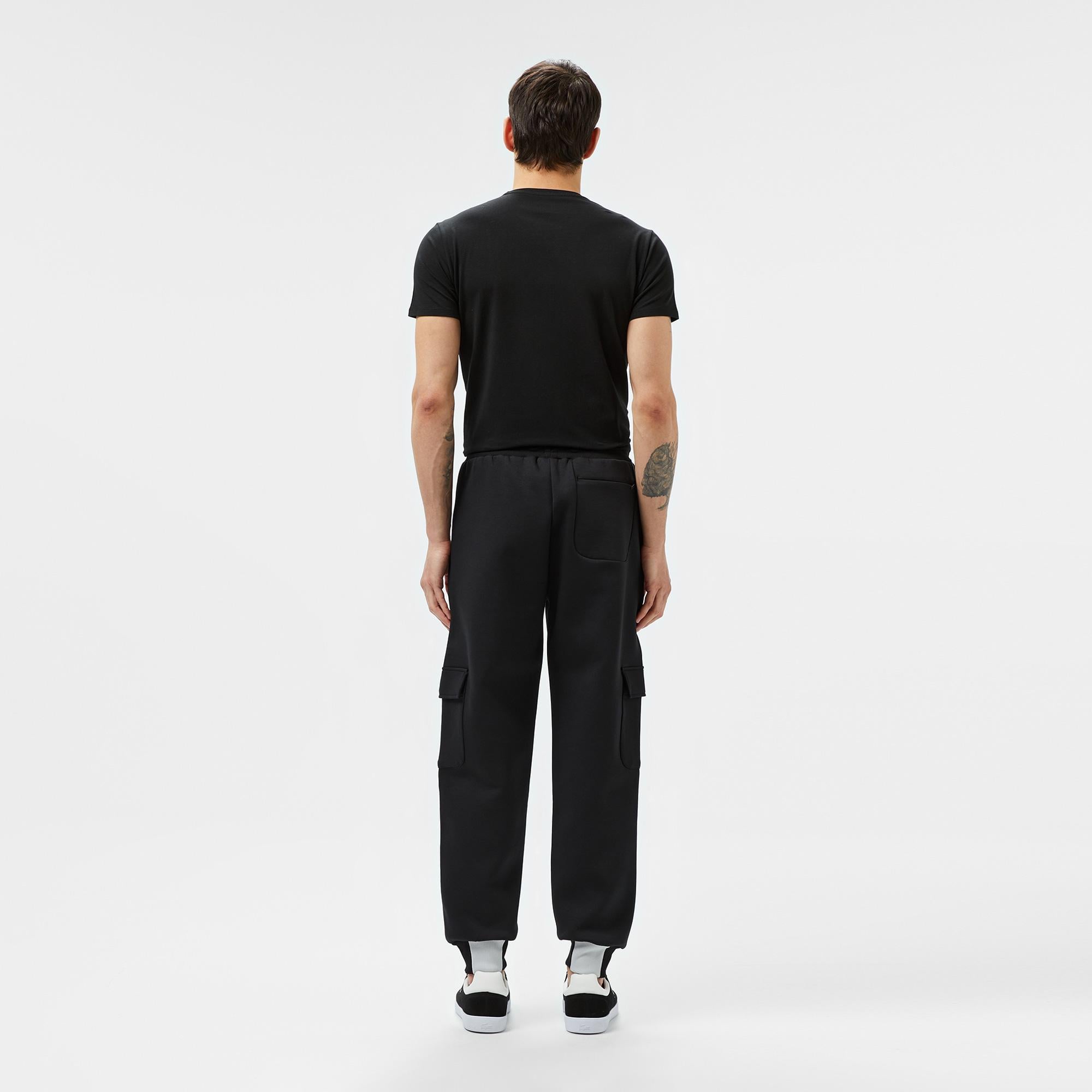 Erkek Loose Fit Siyah Eşofman Altı