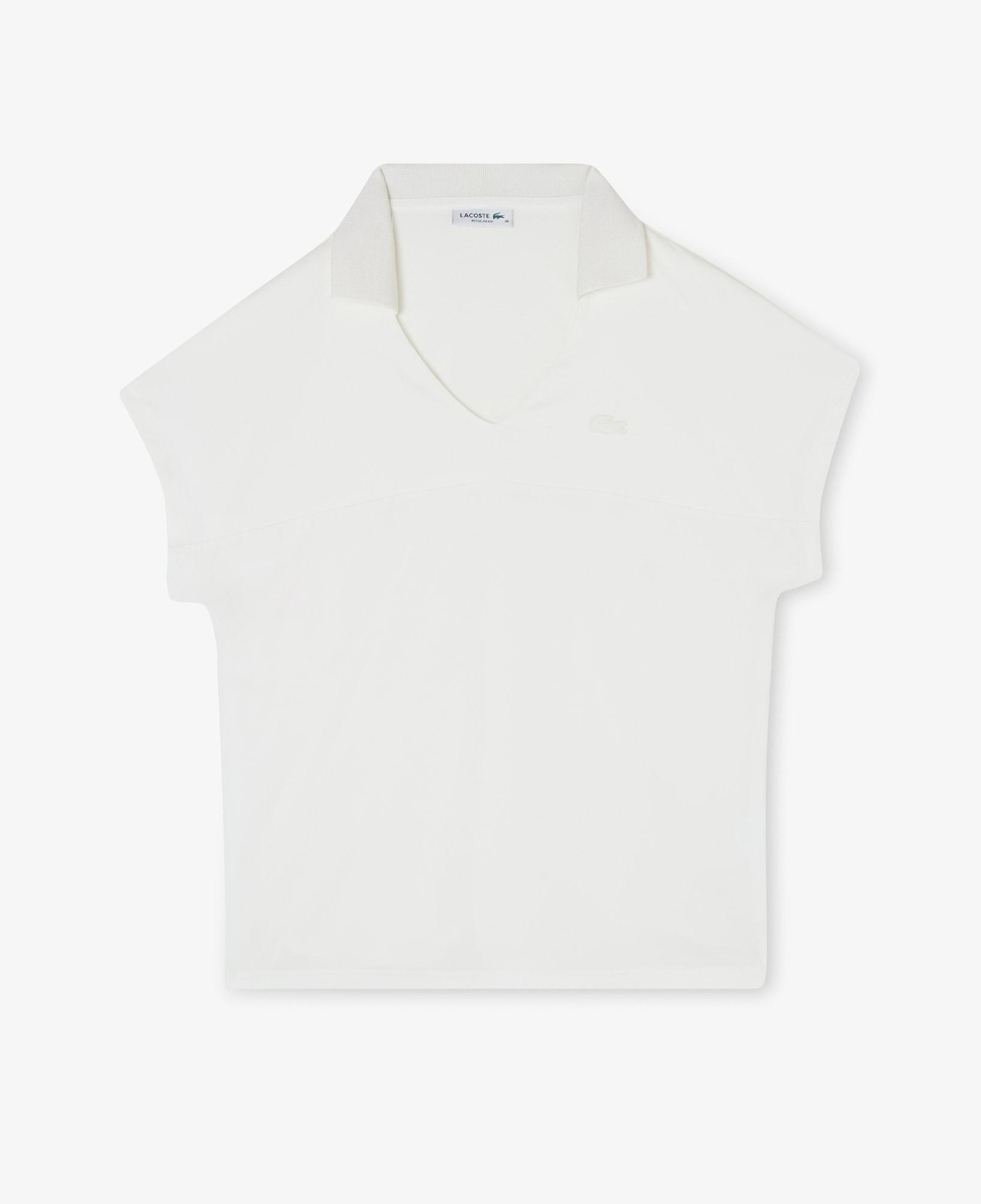 Kadın V Yaka Beyaz T-Shirt