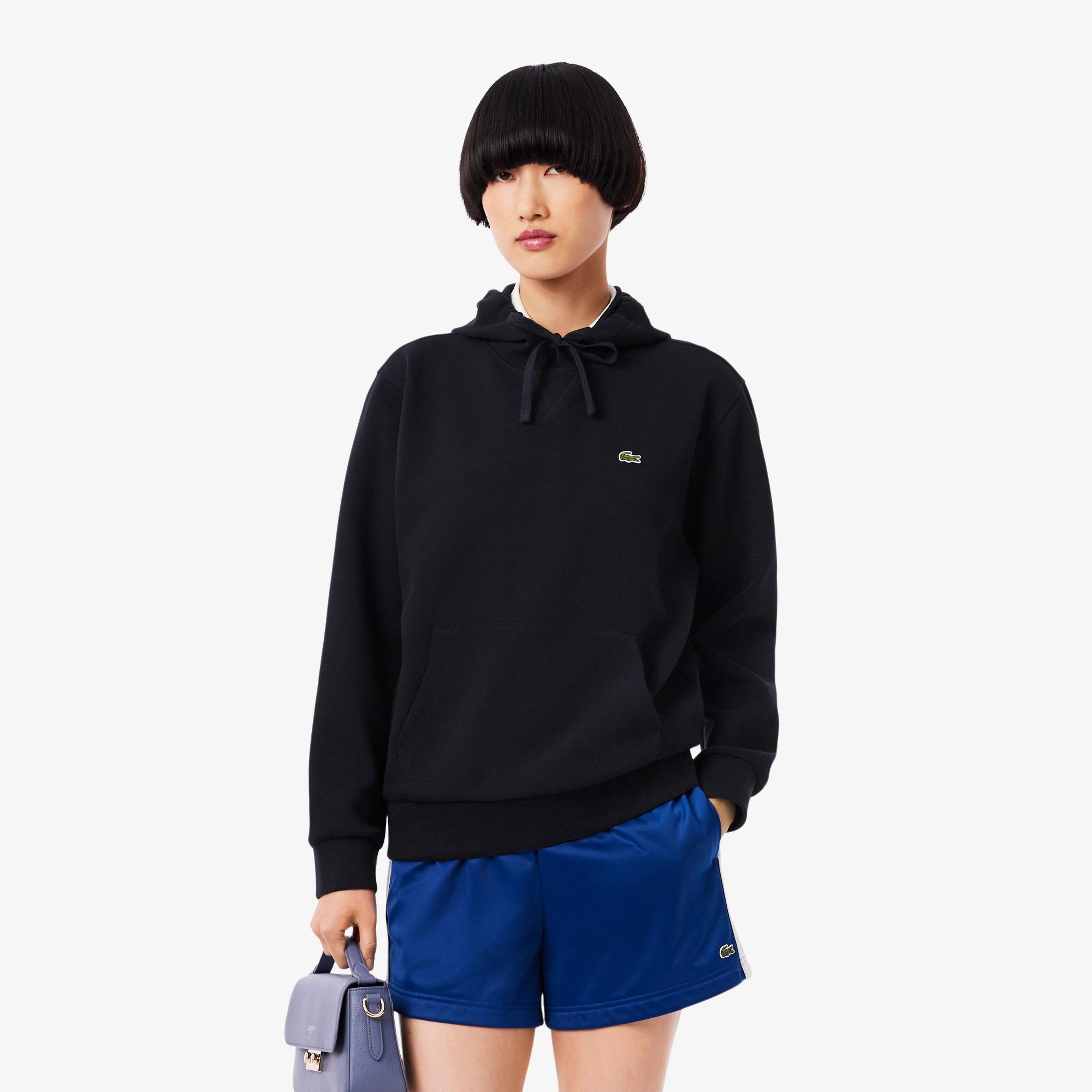 Kadın Relaxed Fit Kapüşonlu Lacivert Sweatshirt