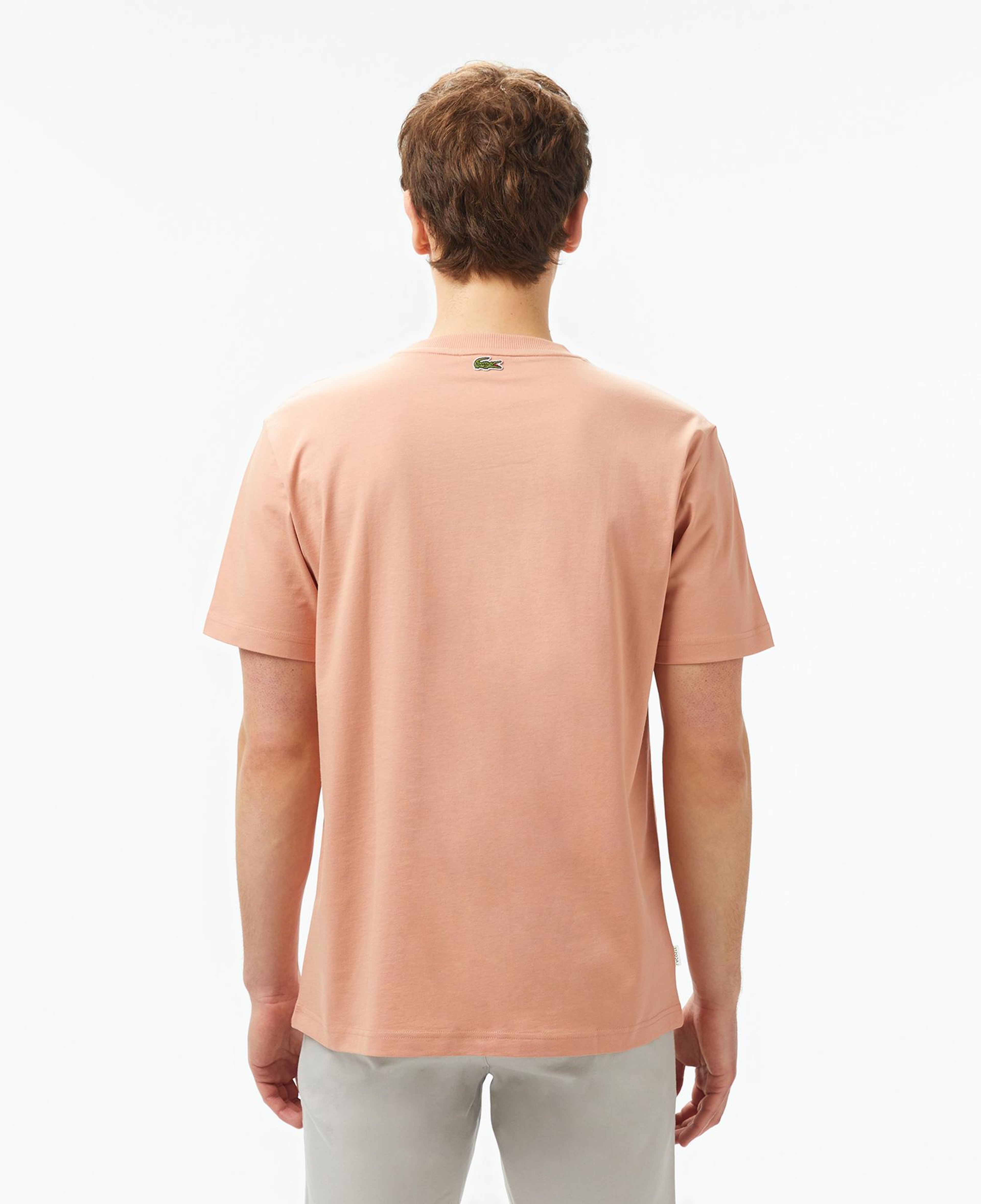 Erkek Regular Fit Bisiklet Yaka Baskılı Açık Kahverengi T-Shirt