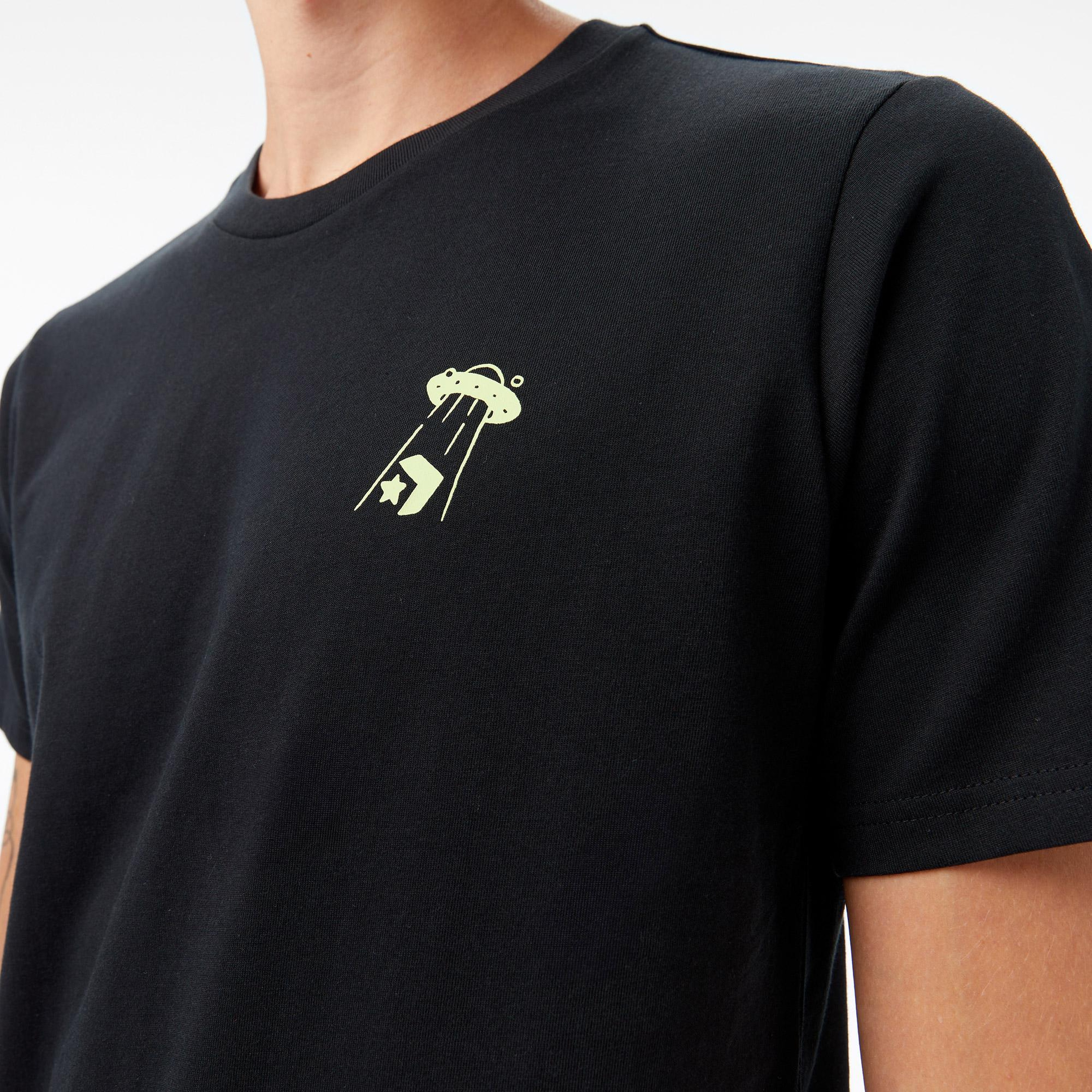 Converse Baskılı Erkek Siyah T-Shirt