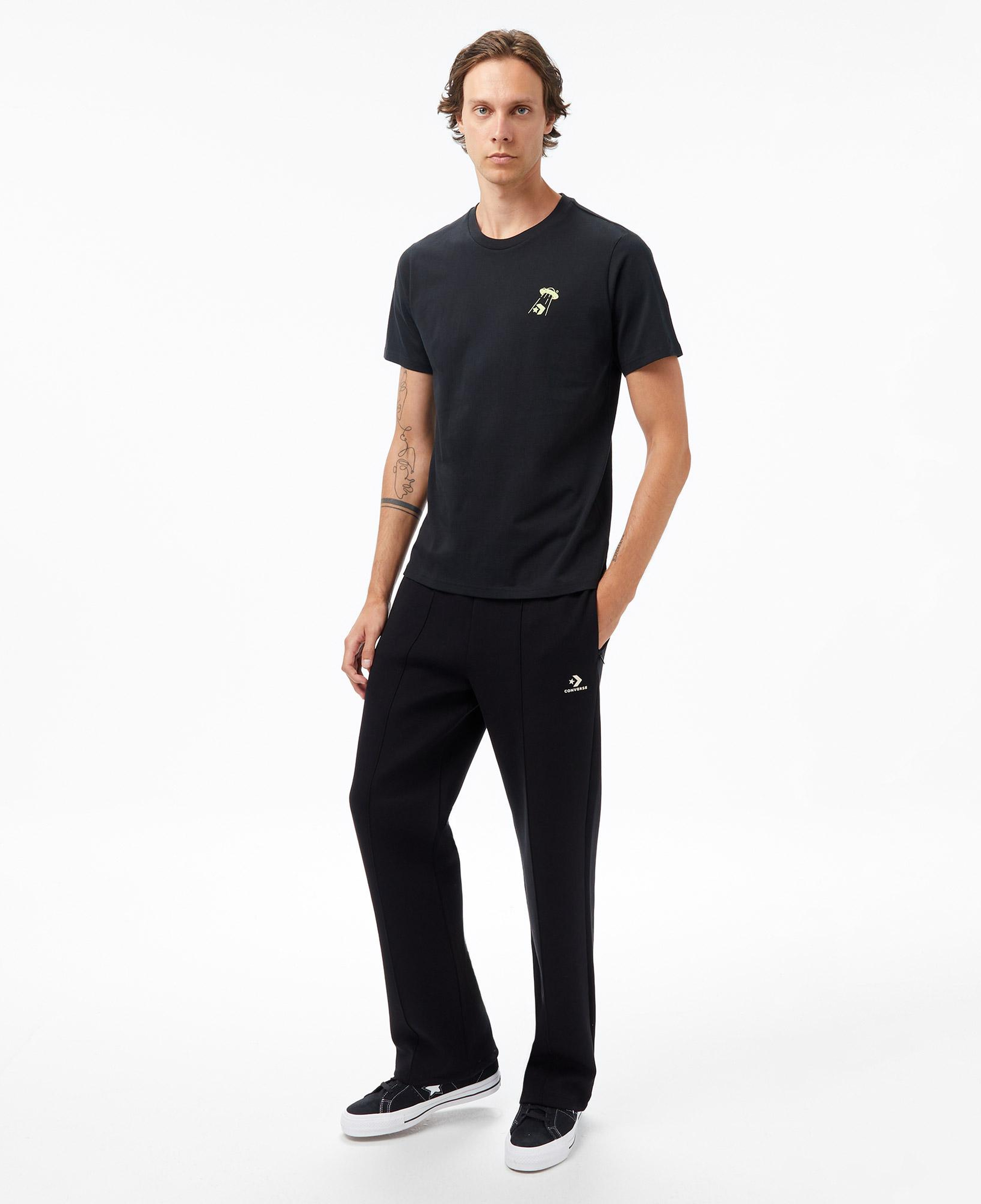 Converse Baskılı Erkek Siyah T-Shirt