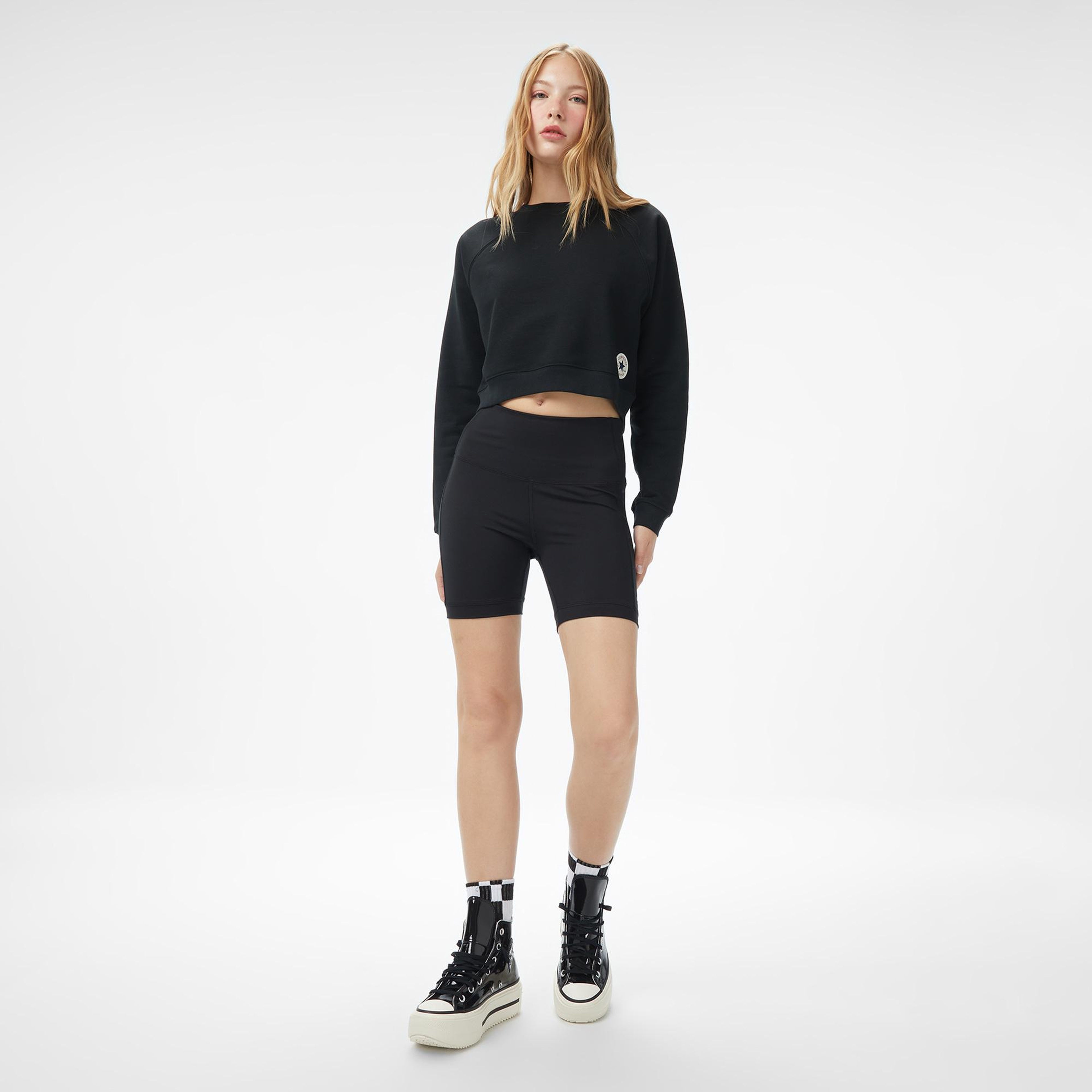 Converse Kadın Siyah Sweatshirt