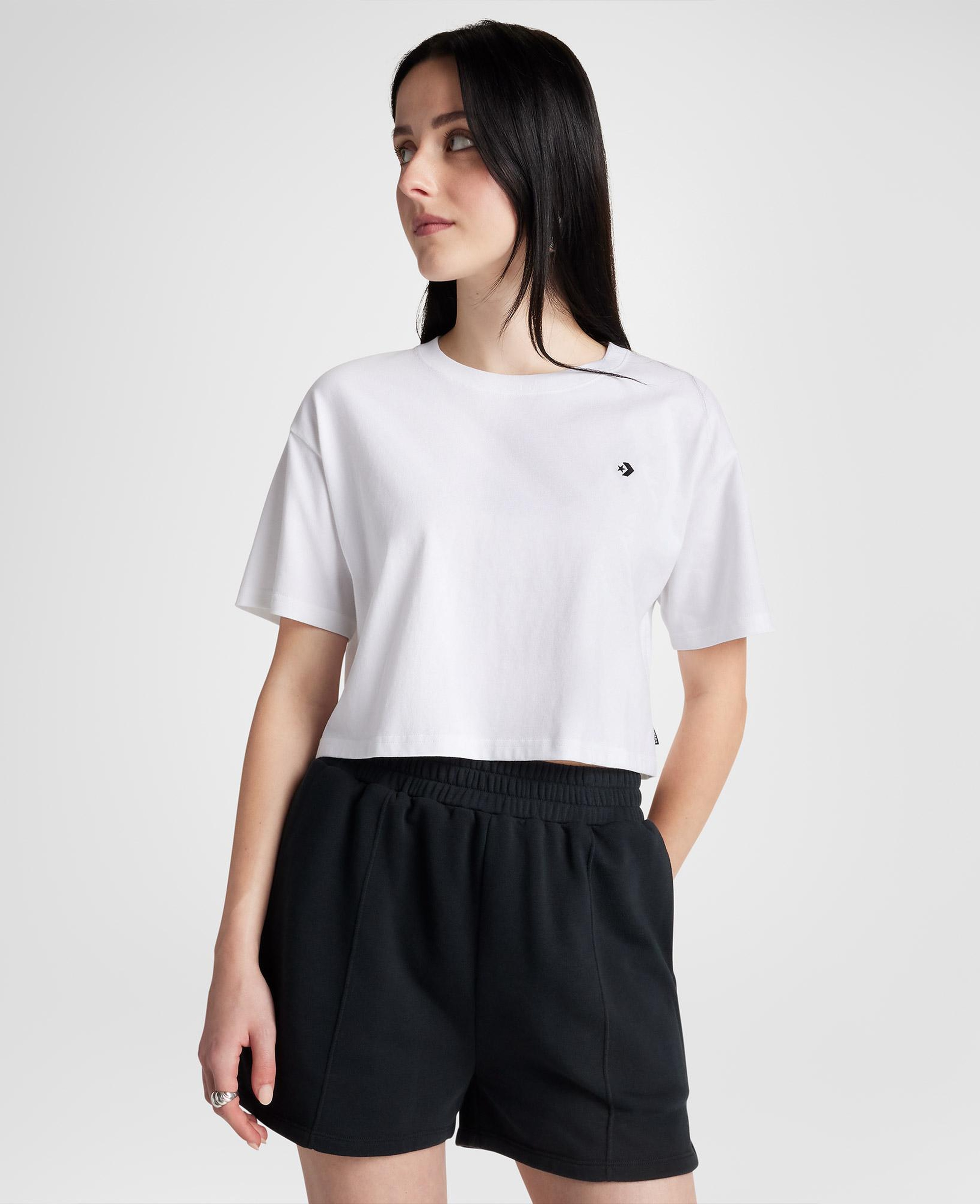 Converse Sporty Boxy Kadın Beyaz T-Shirt