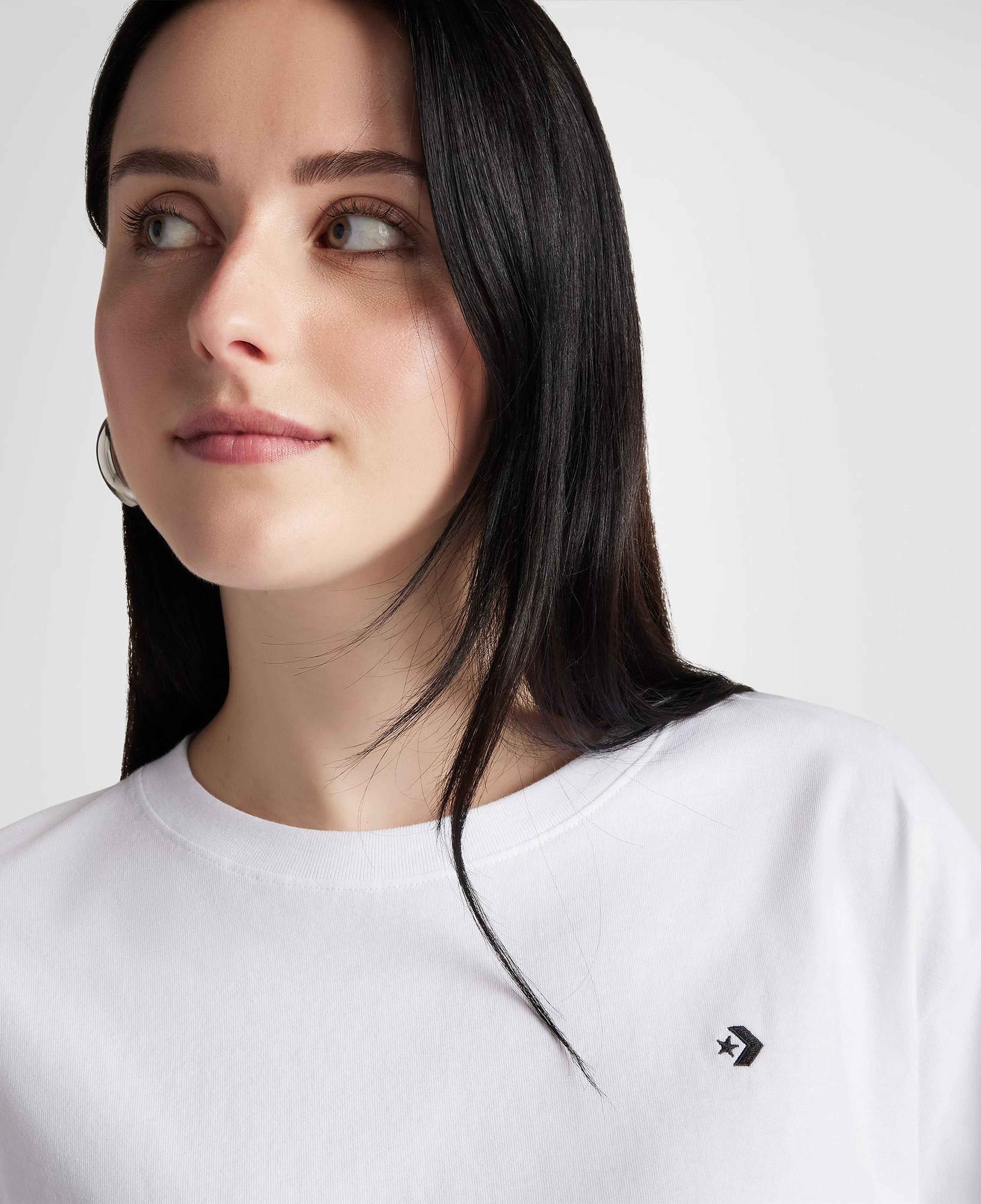 Converse Sporty Boxy Kadın Beyaz T-Shirt
