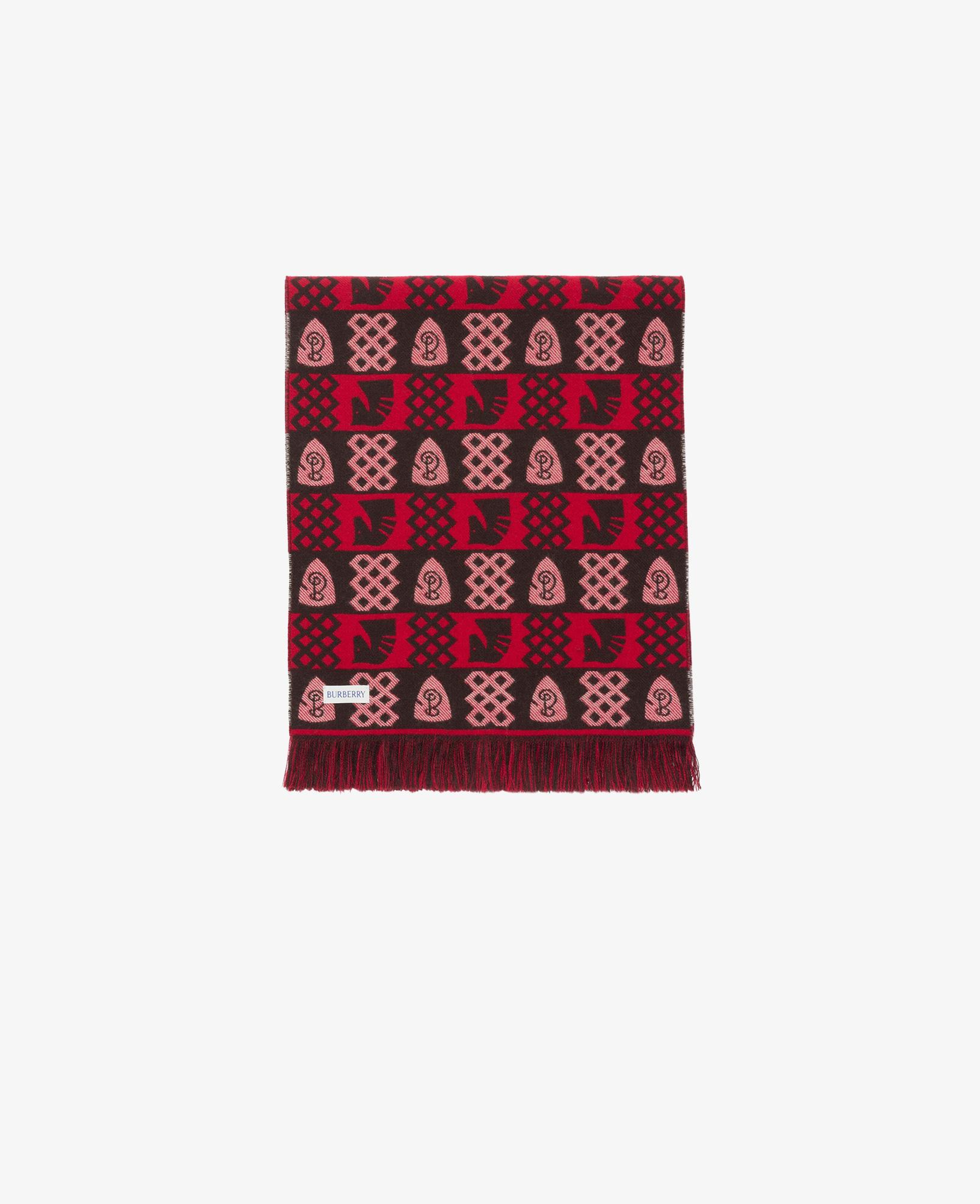 Burberry Archive Repeat Kadın Kırmızı Yün Atkı