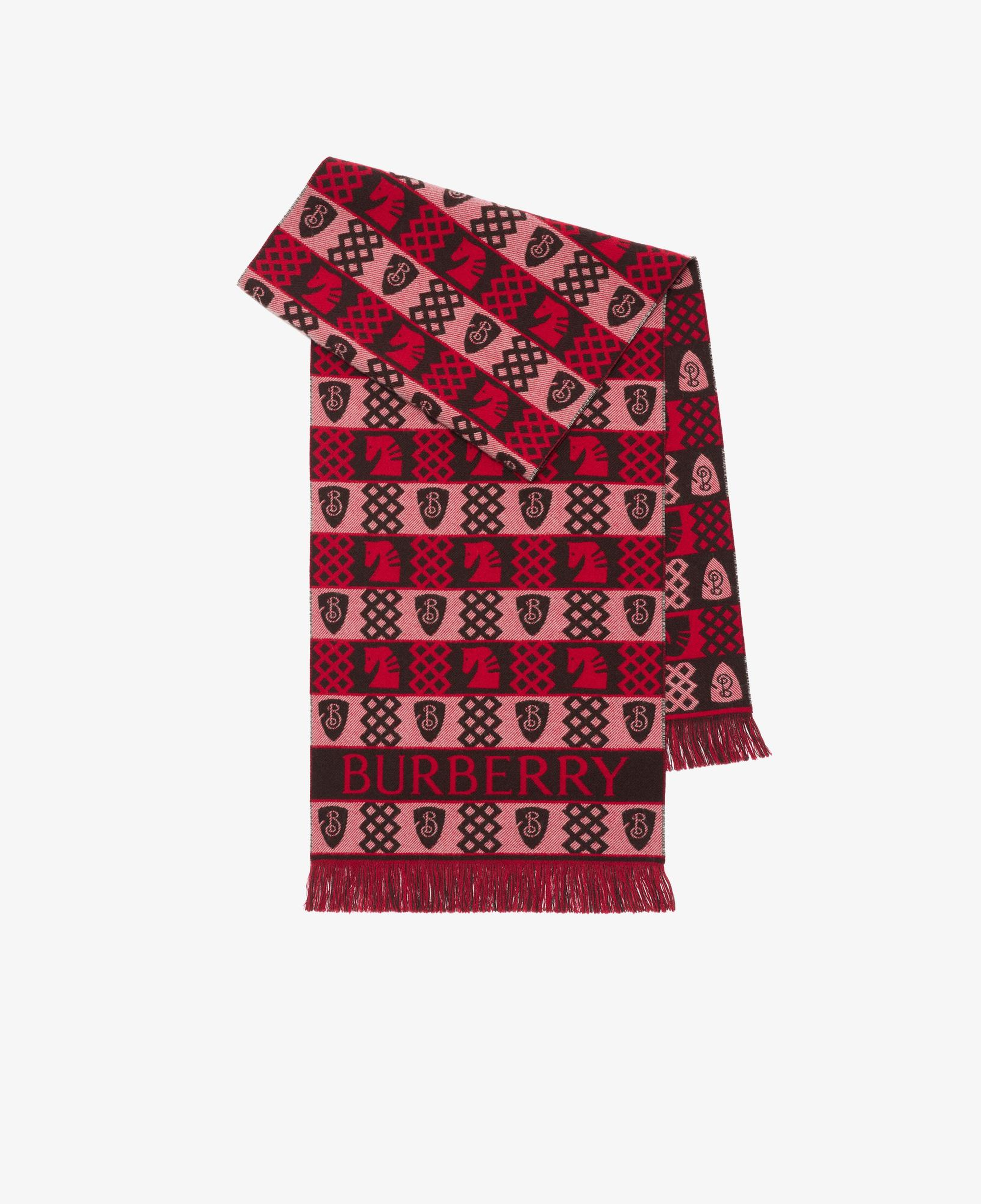Burberry Archive Repeat Kadın Kırmızı Yün Atkı
