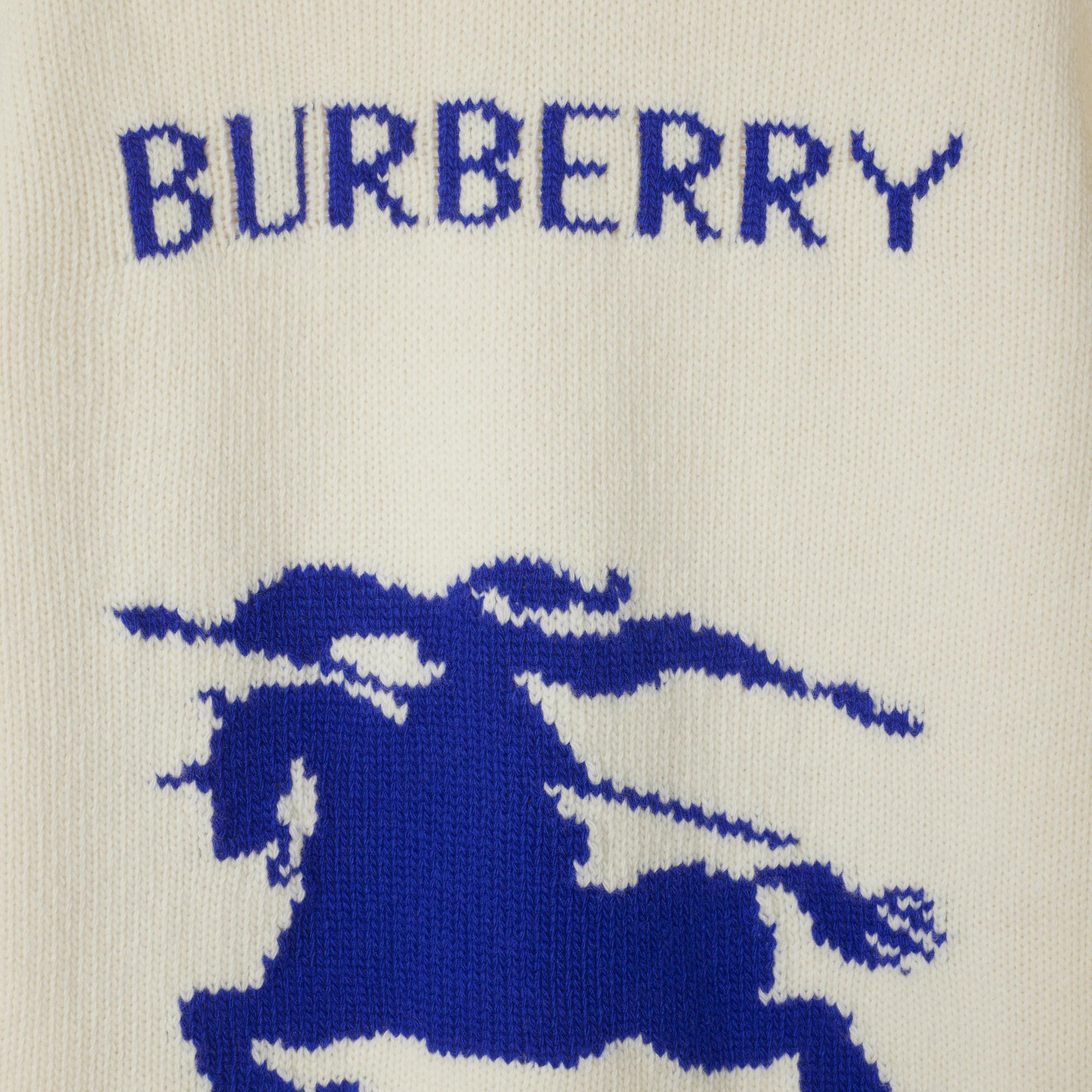 Burberry Kadın Beyaz Yün Karışımlı Kazak