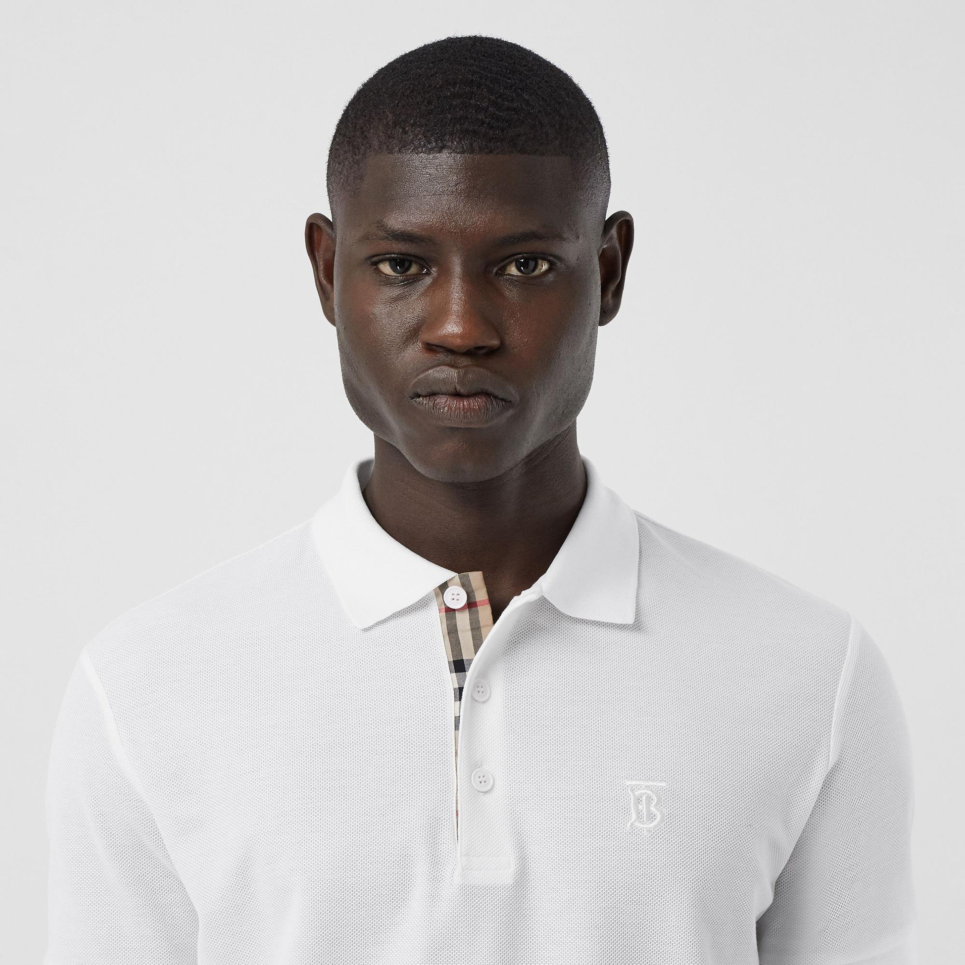 Burberry Eddie Monogram Motif Cotton Piqu