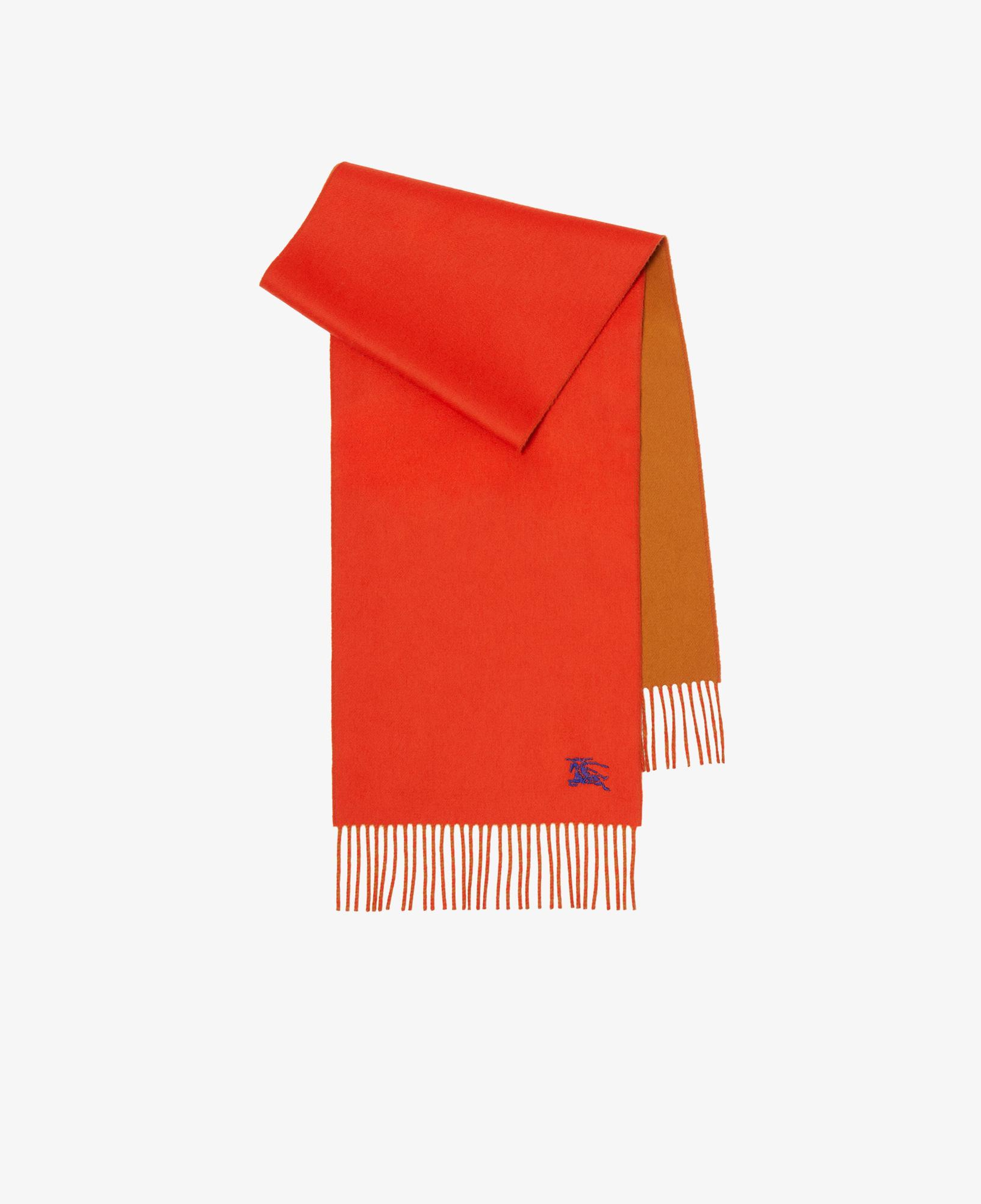 Burberry Knight Solid Reversible Cashmere Kadın Turuncu Atkı