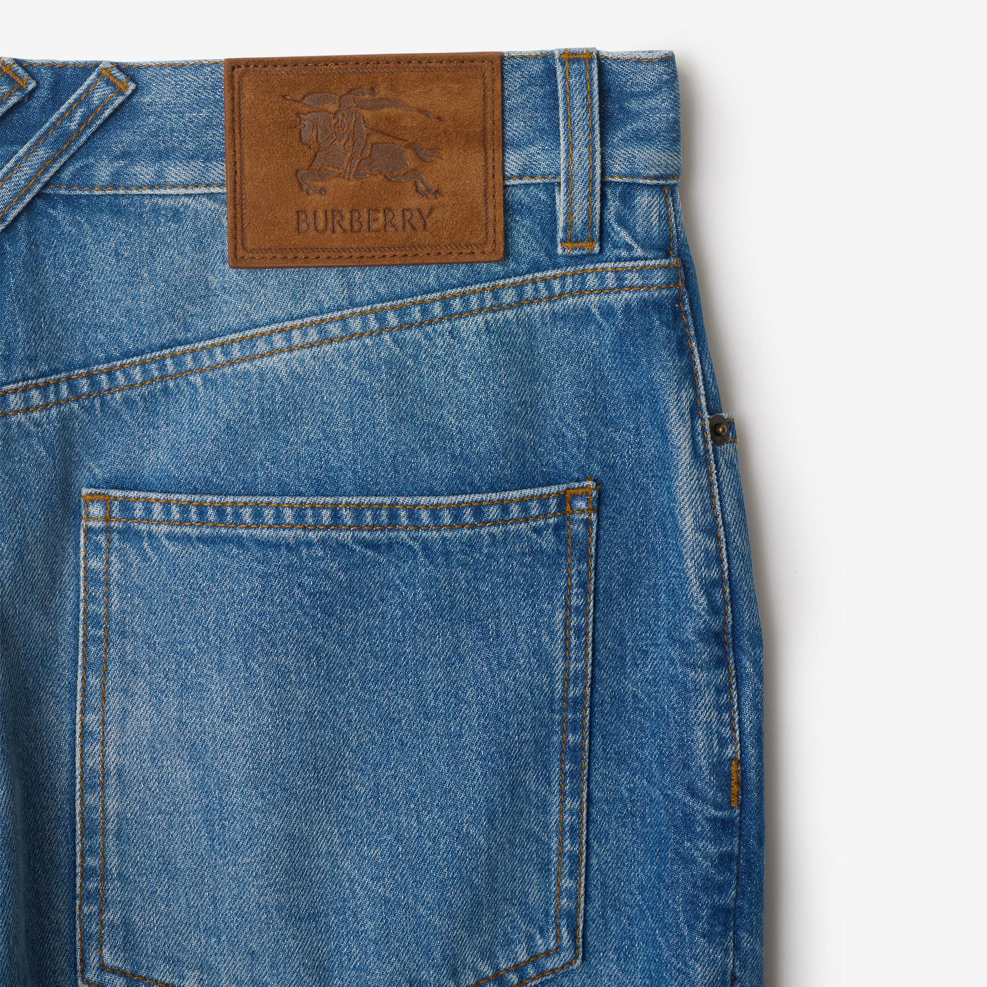 Burberry Erkek Mavi Pantolon