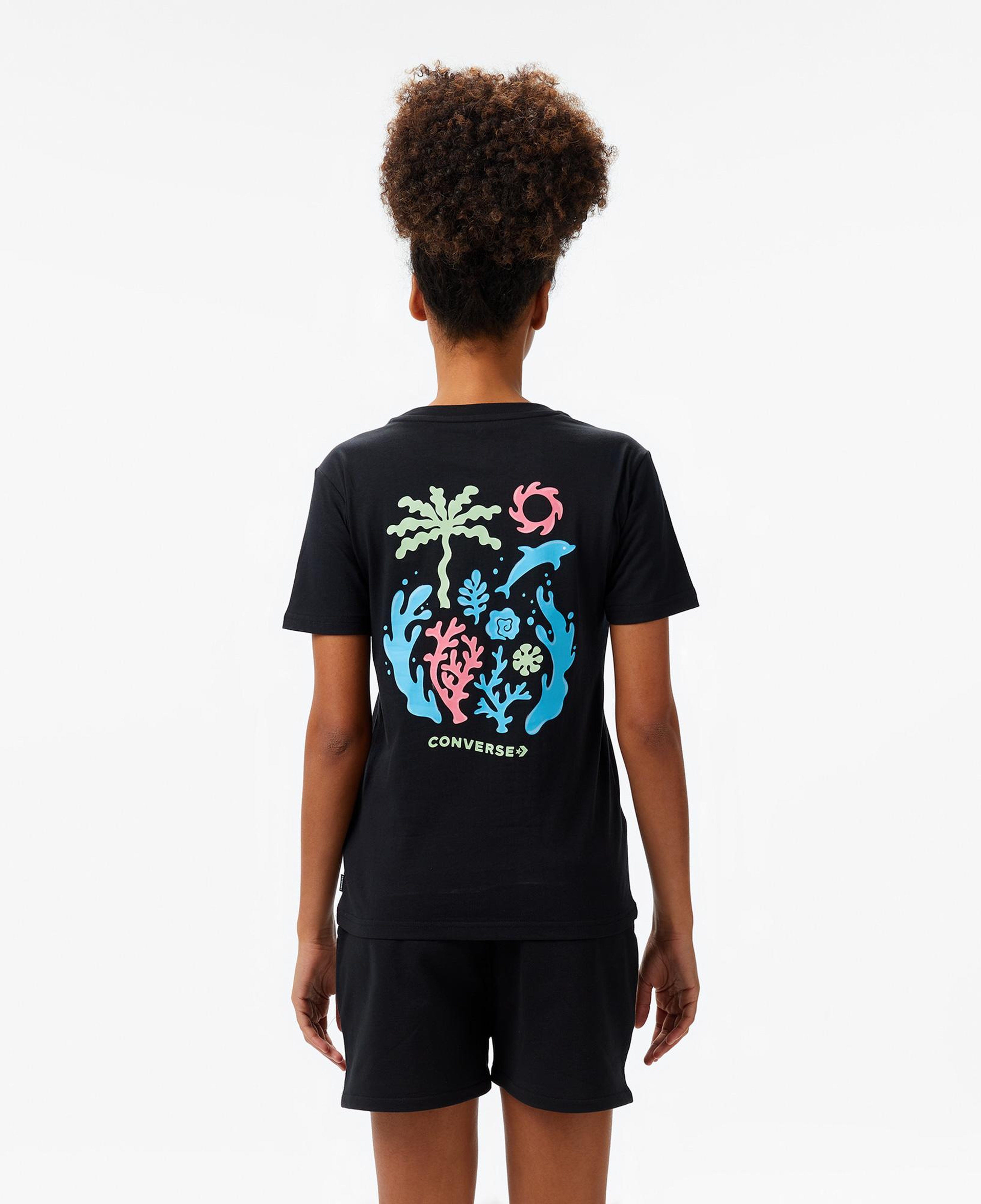 Converse Kadın Siyah T-Shirt