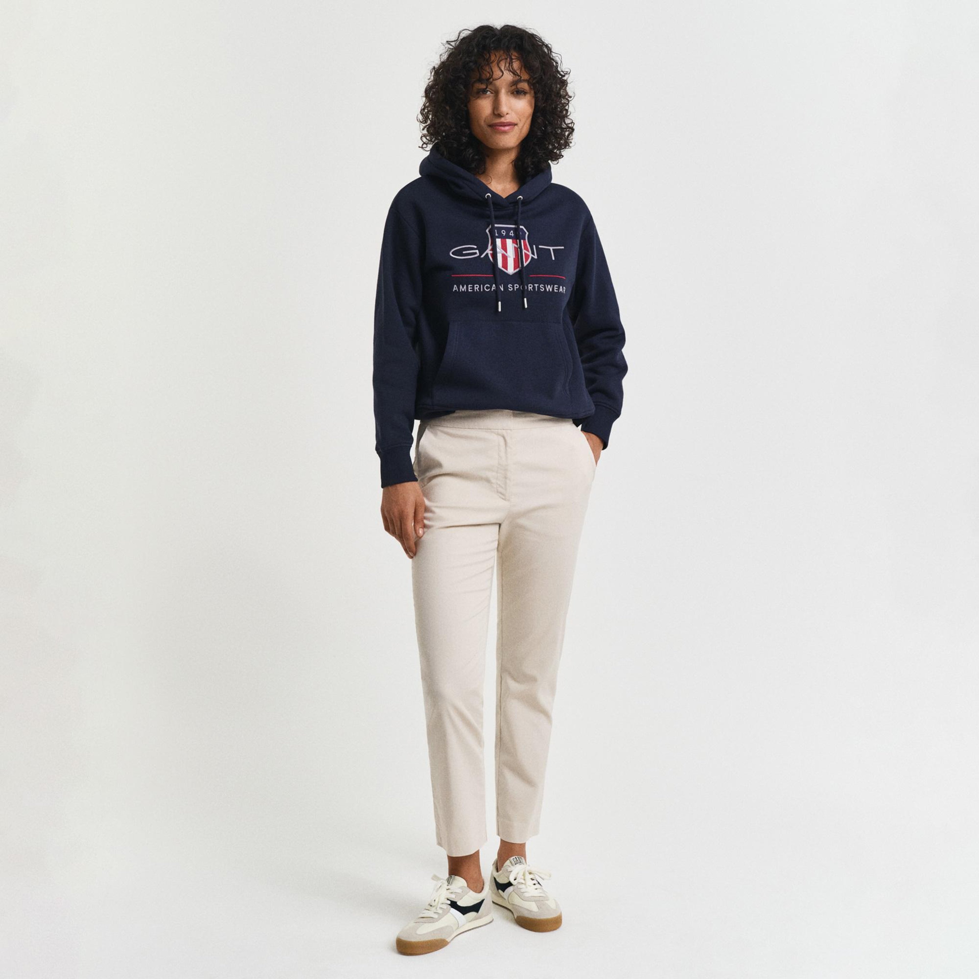Gant Kadın Bej Slim Fit Pantolon