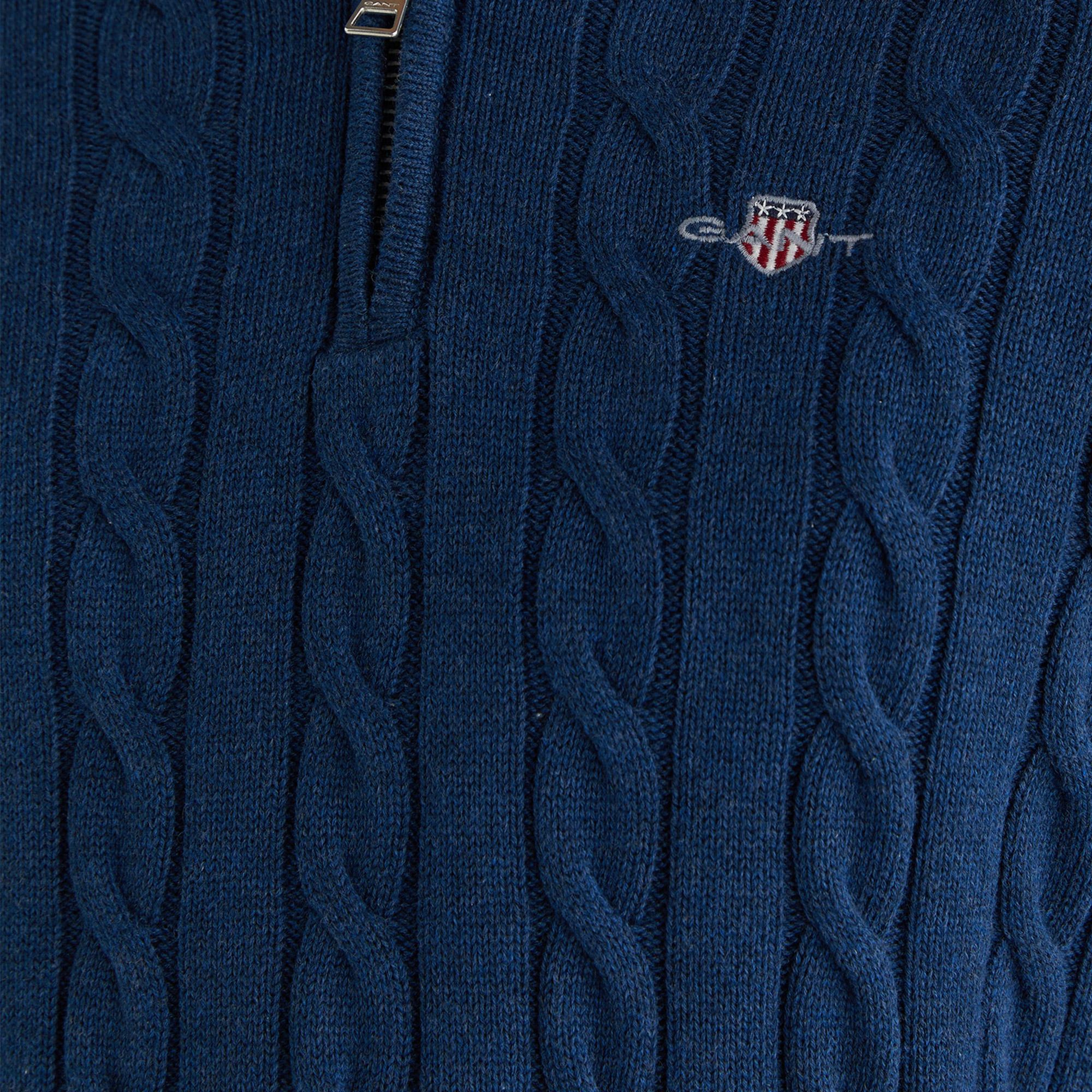 GANT Erkek Mavi Regular Fit Kazak