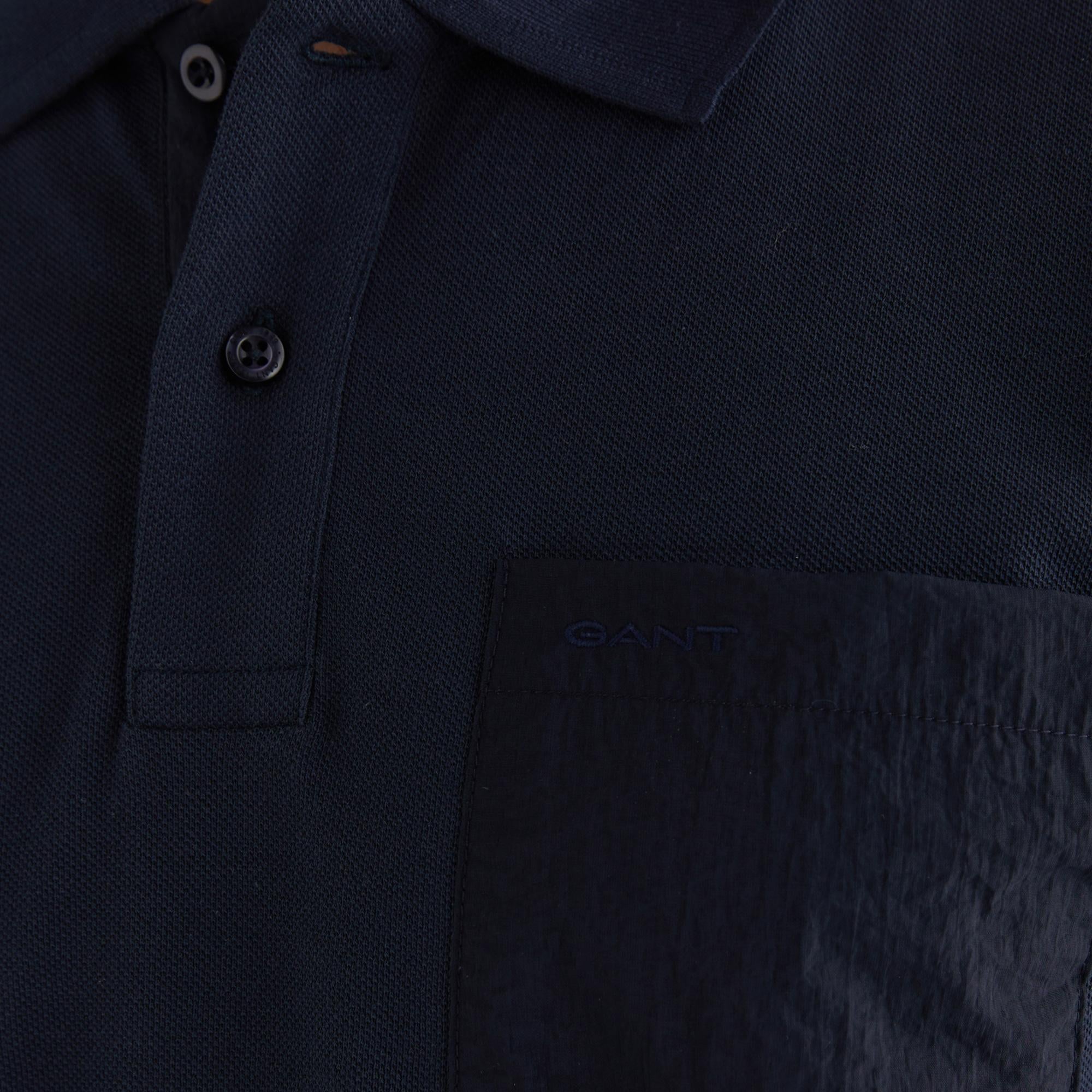 GANT Erkek Lacivert Kısa Kollu Polo