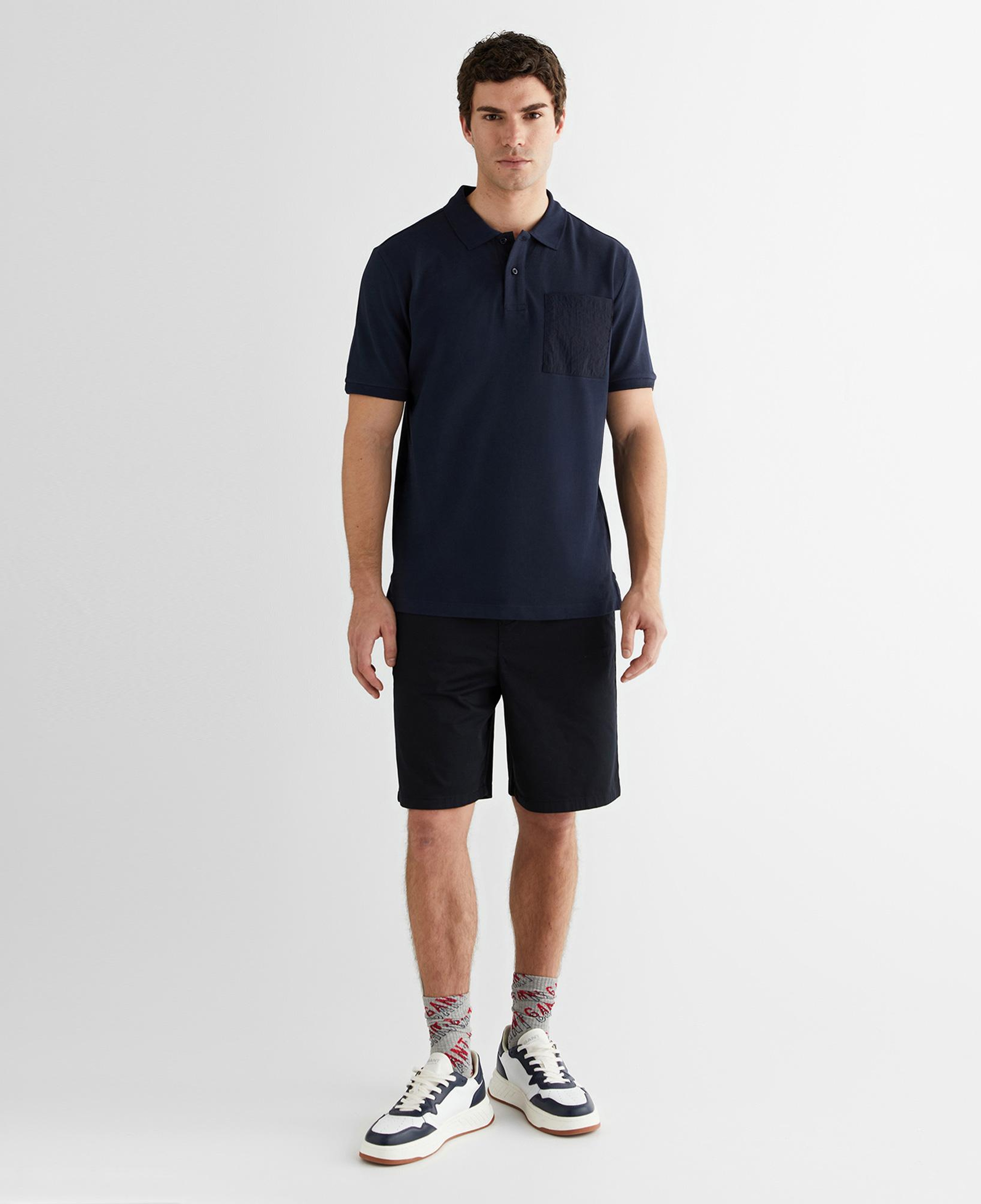 GANT Erkek Lacivert Kısa Kollu Polo