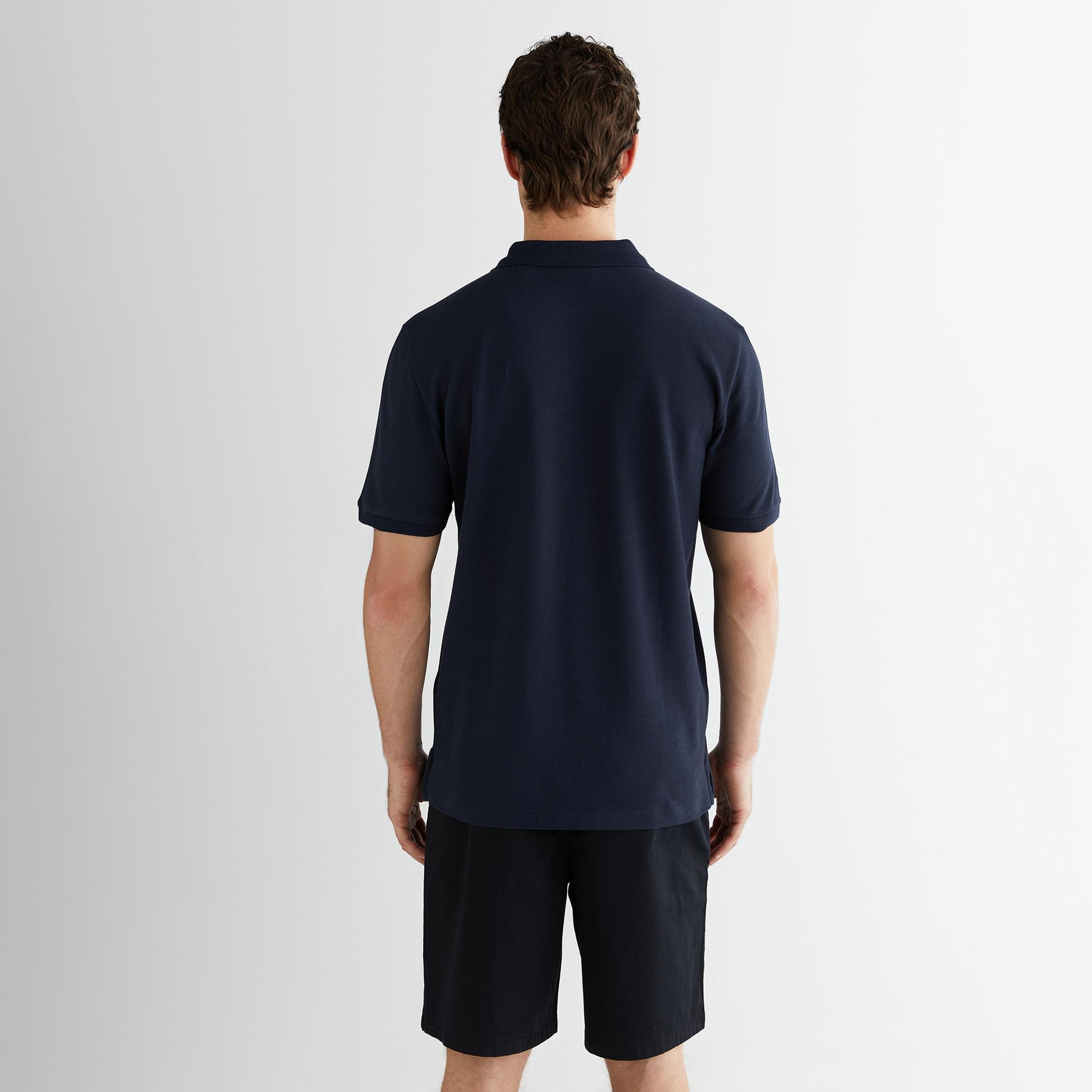 GANT Erkek Lacivert Kısa Kollu Polo