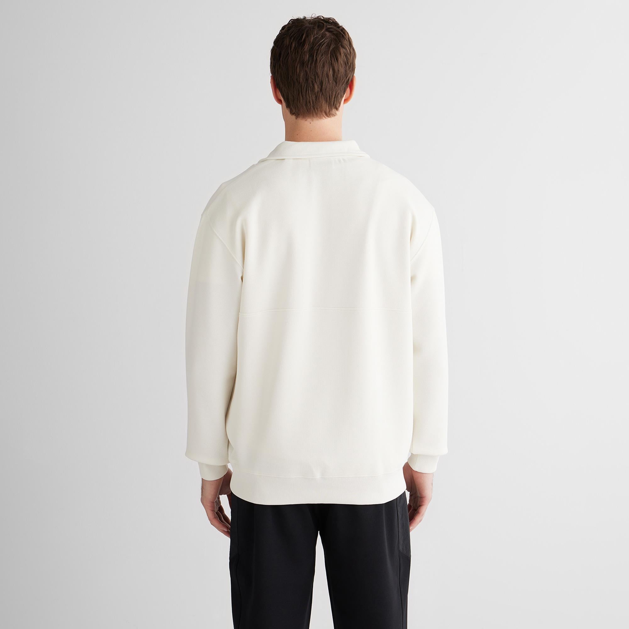 GANT Erkek Krem Relaxed Fit Sweatshirt
