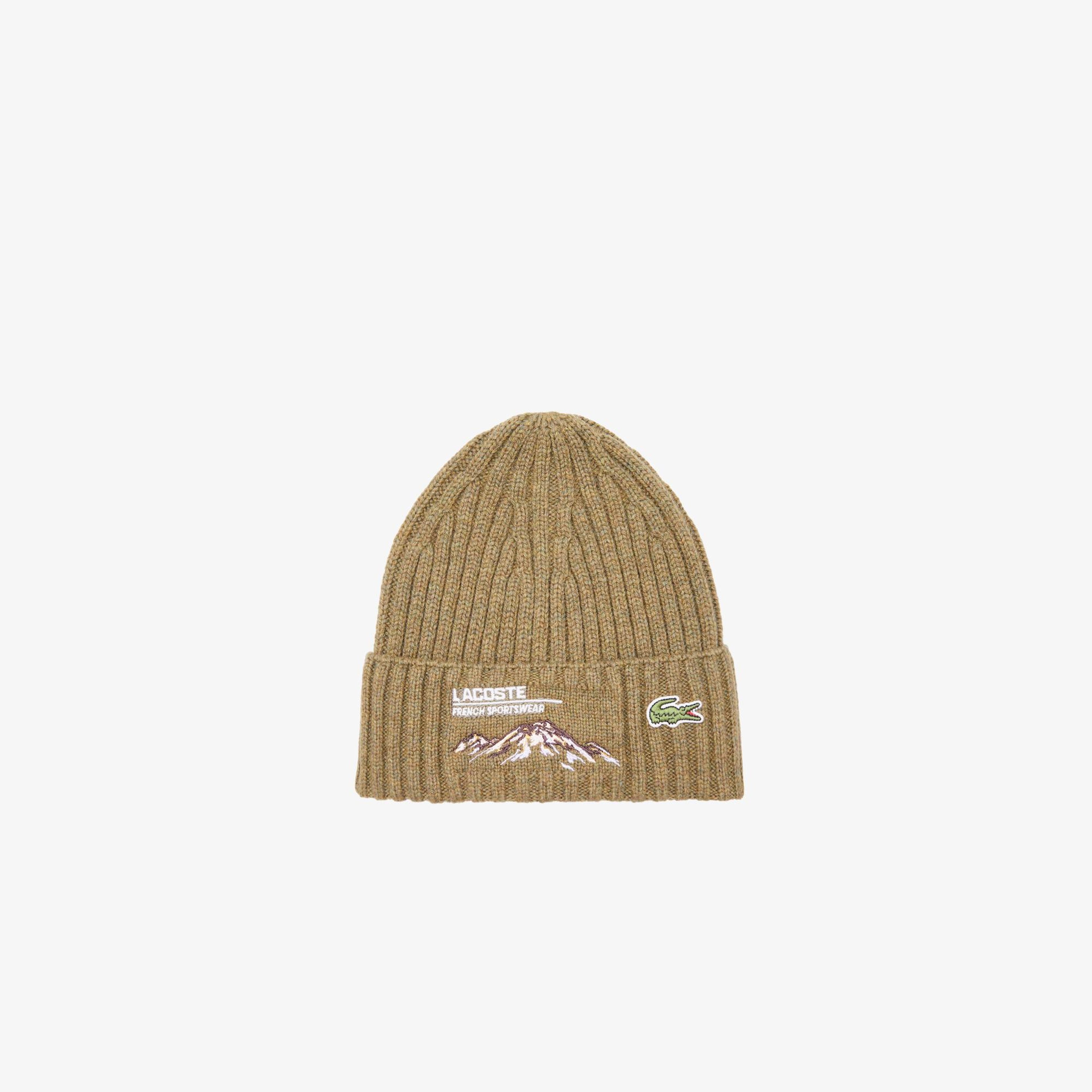 Unisex Bej Yün Karışımlı Bere