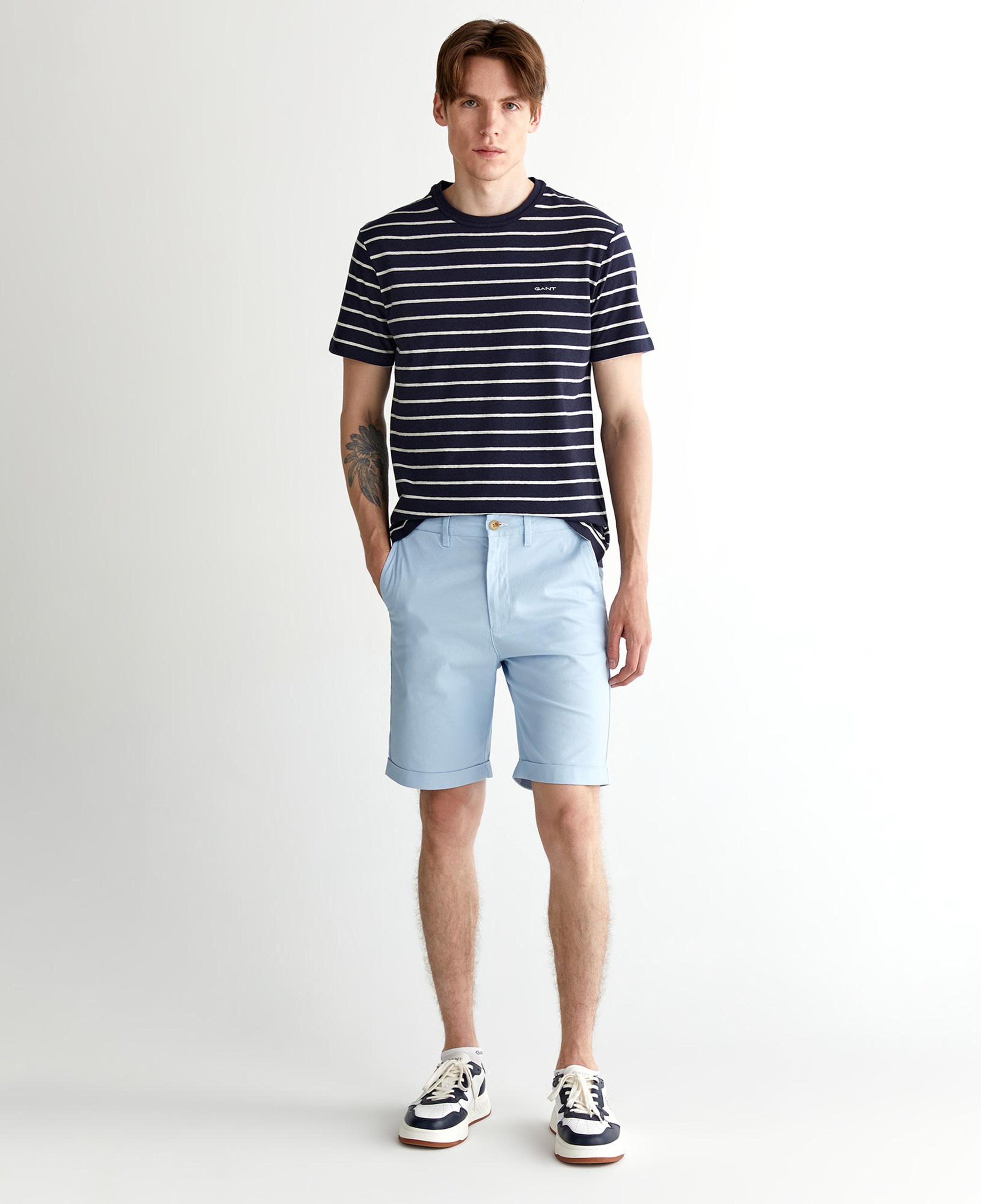 GANT Erkek Mavi Slim Fit Şort