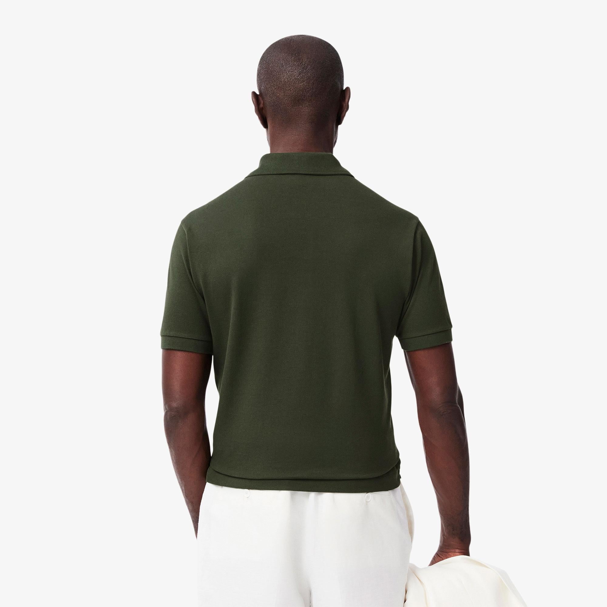 L.12.12 Erkek Classic Fit Koyu Yeşil Polo