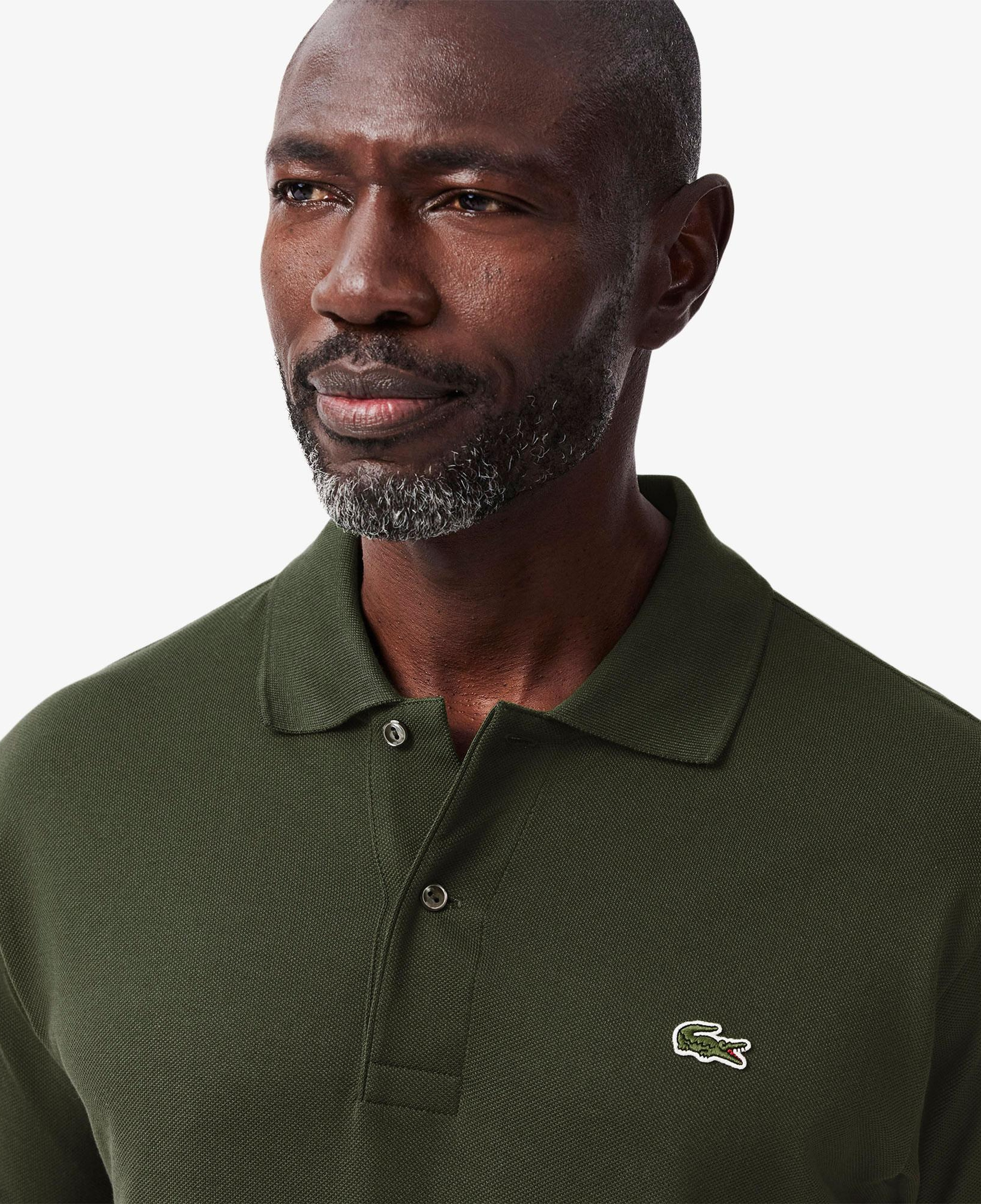 L.12.12 Erkek Classic Fit Koyu Yeşil Polo