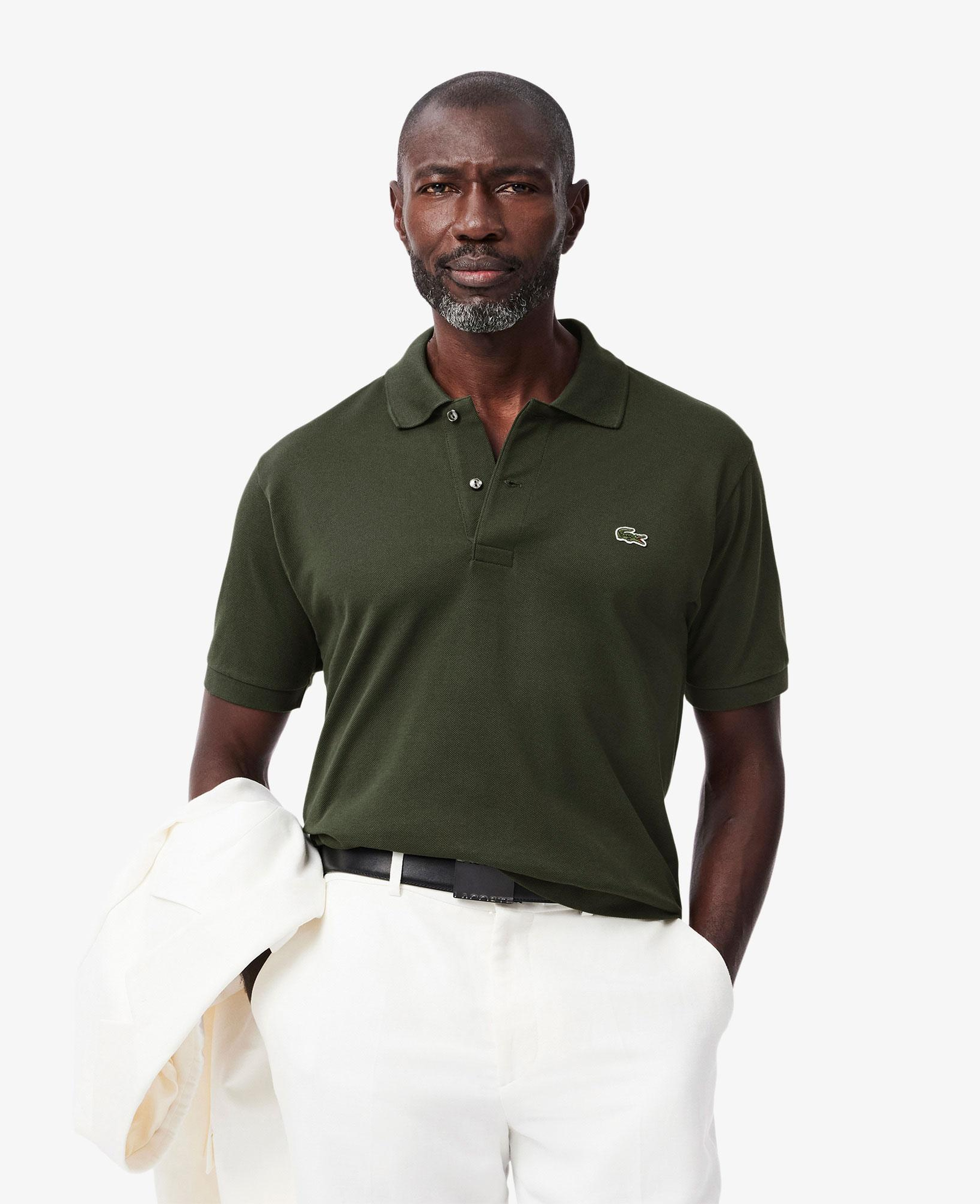 L.12.12 Erkek Classic Fit Koyu Yeşil Polo